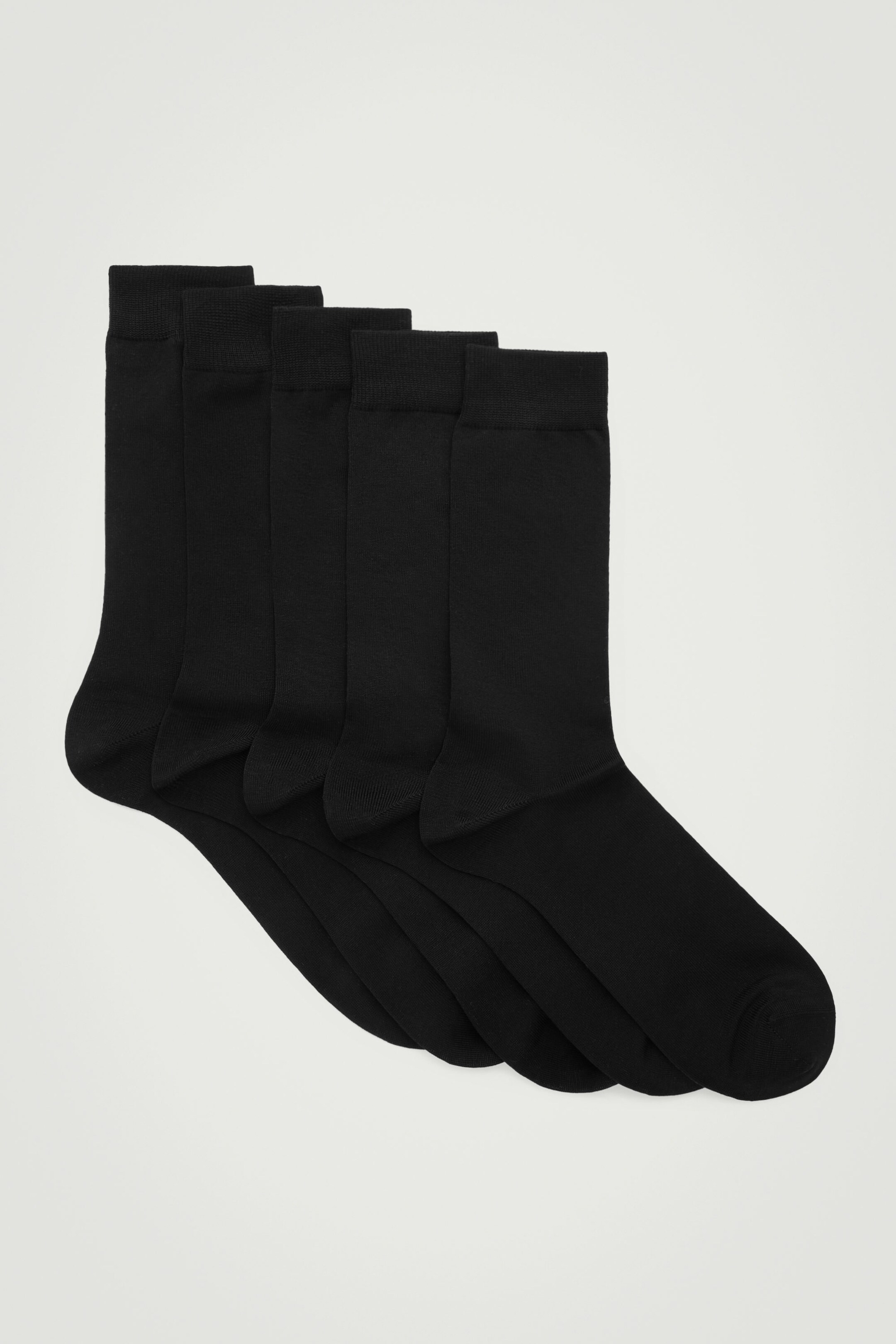 CHAUSSETTES EN COTON MERCERISÉ - LOT DE 5