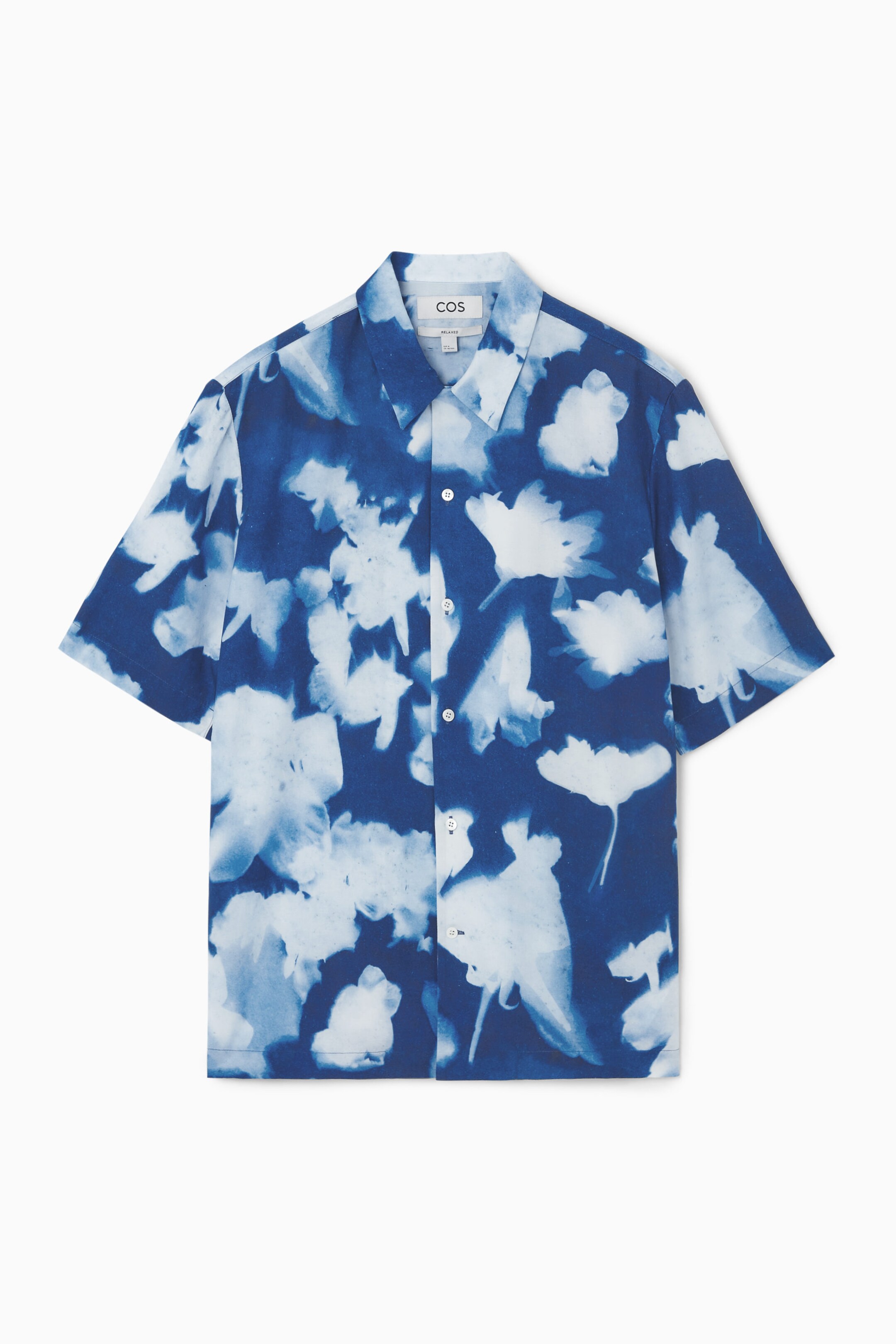 INVERTED-FLORAL SHORT-SLEEVED SHIRT