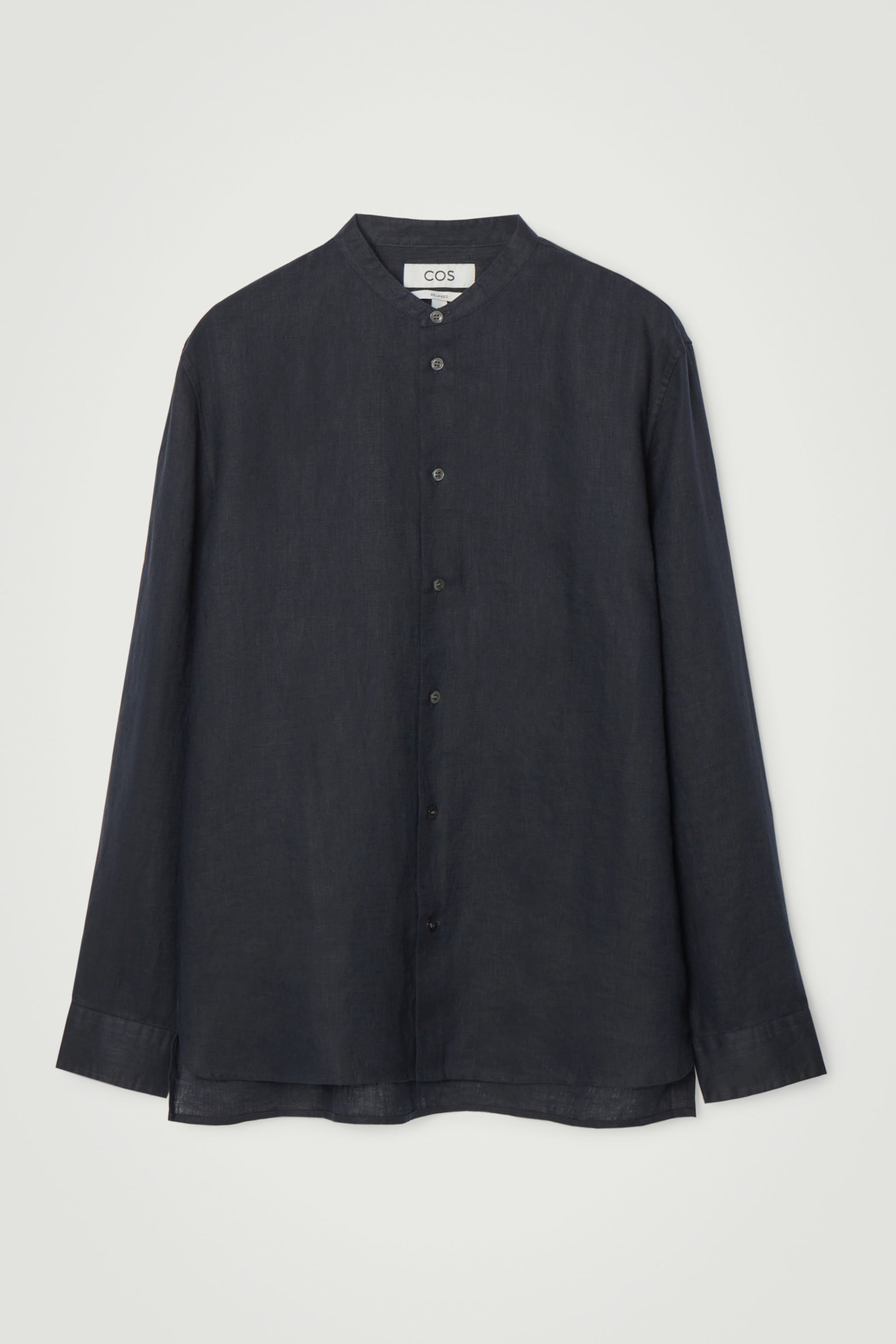 CHEMISE OVERSIZE COL OFFICIER EN LIN