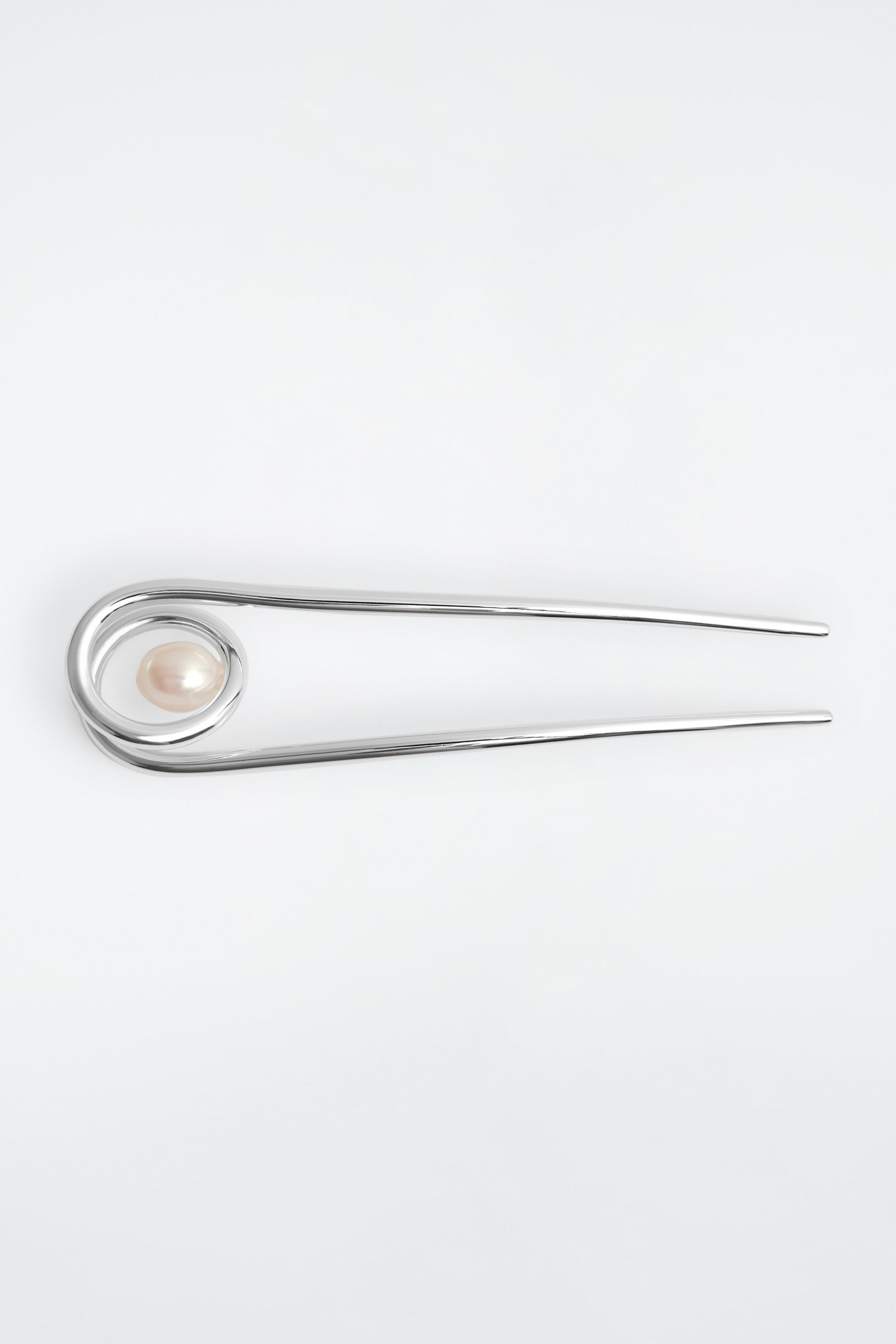 COILED FRESHWATER PEARL HAIR PIN