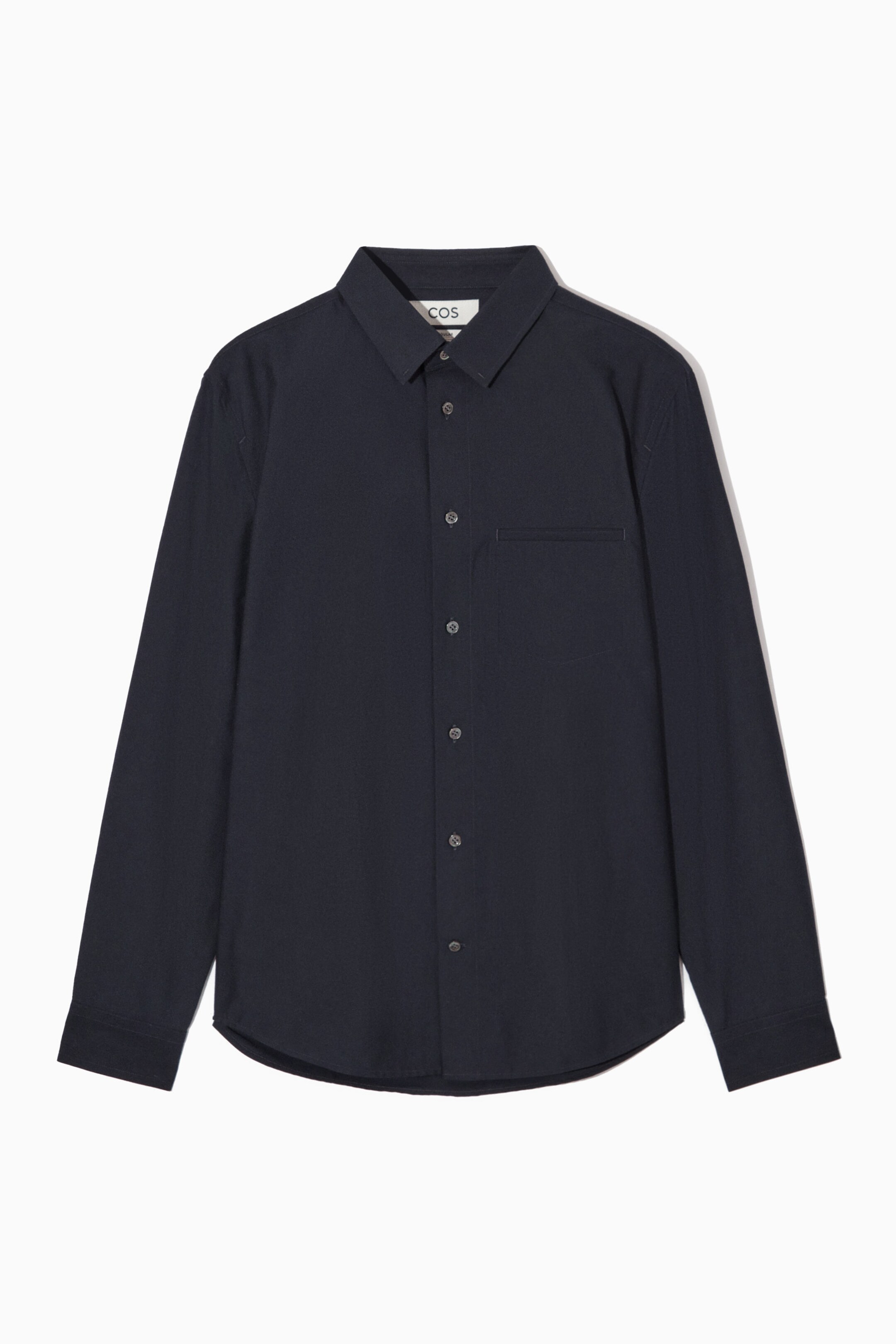 REGULAR TOPSTITCHED COTTON SHIRT