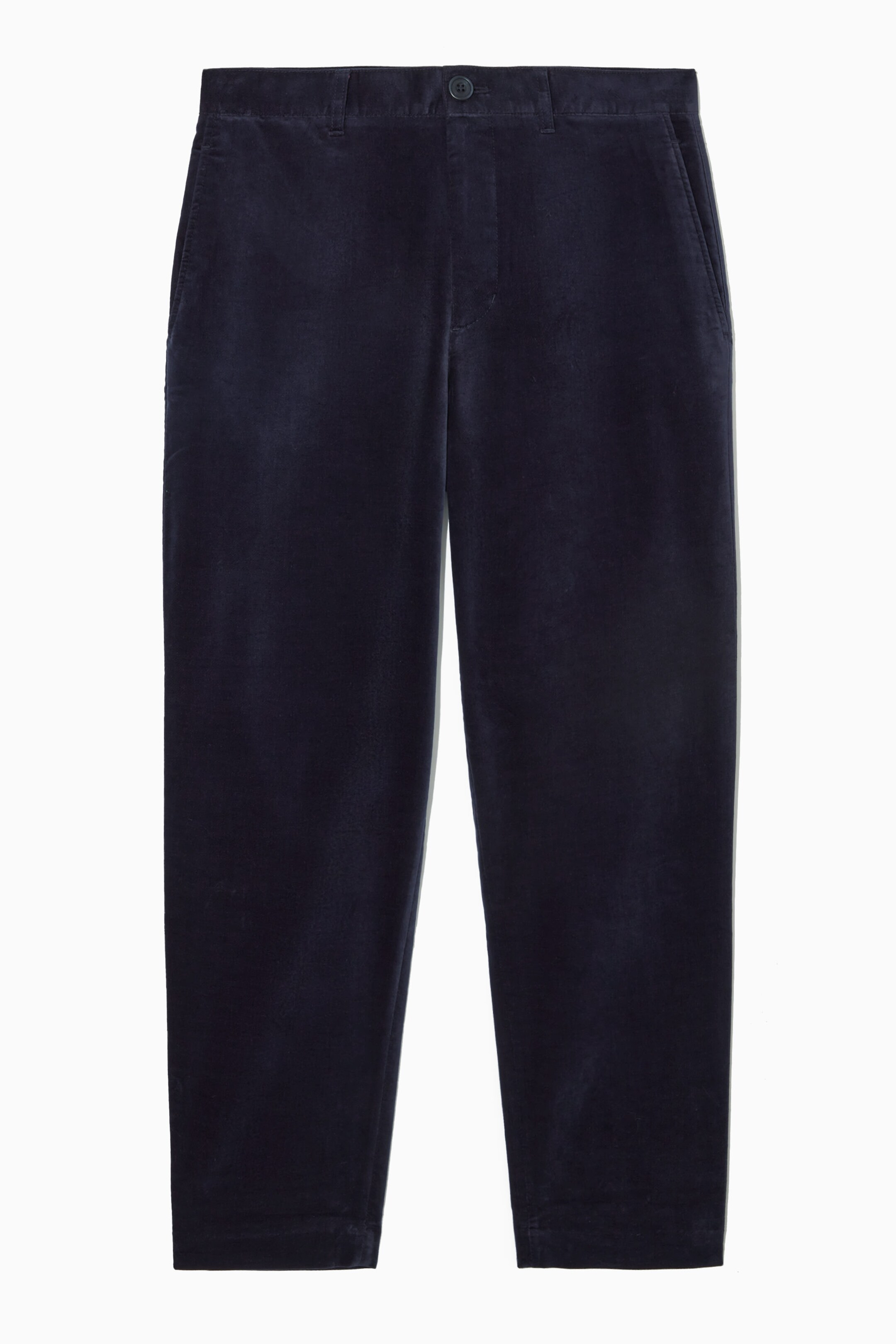 REGULAR COTTON-MOLESKIN STRAIGHT-LEG TROUSERS