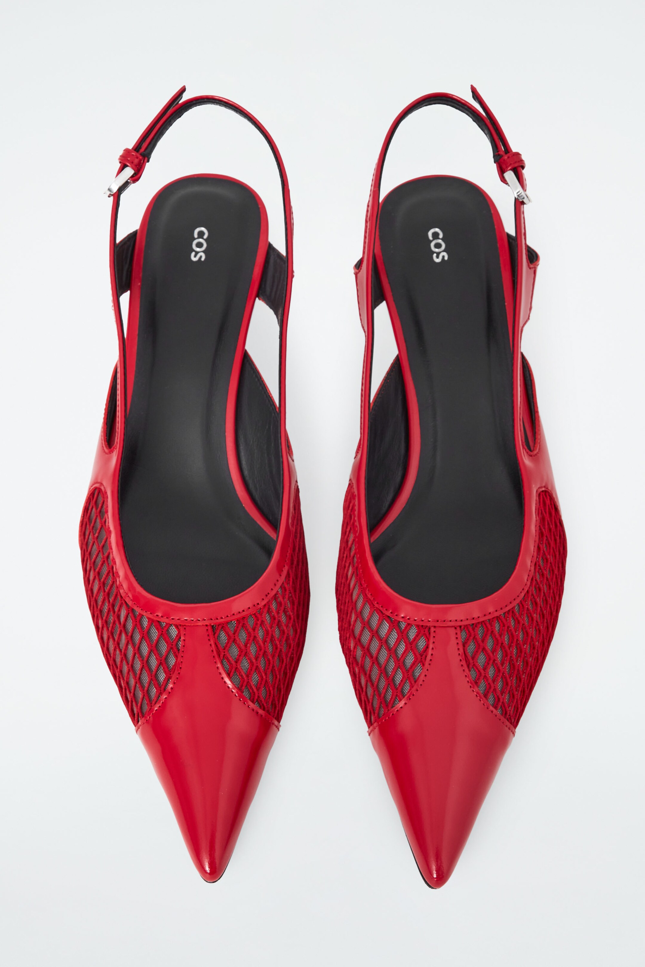 ESCARPINS SLINGBACK POINTUS PETIT TALON DÉTAIL MESH