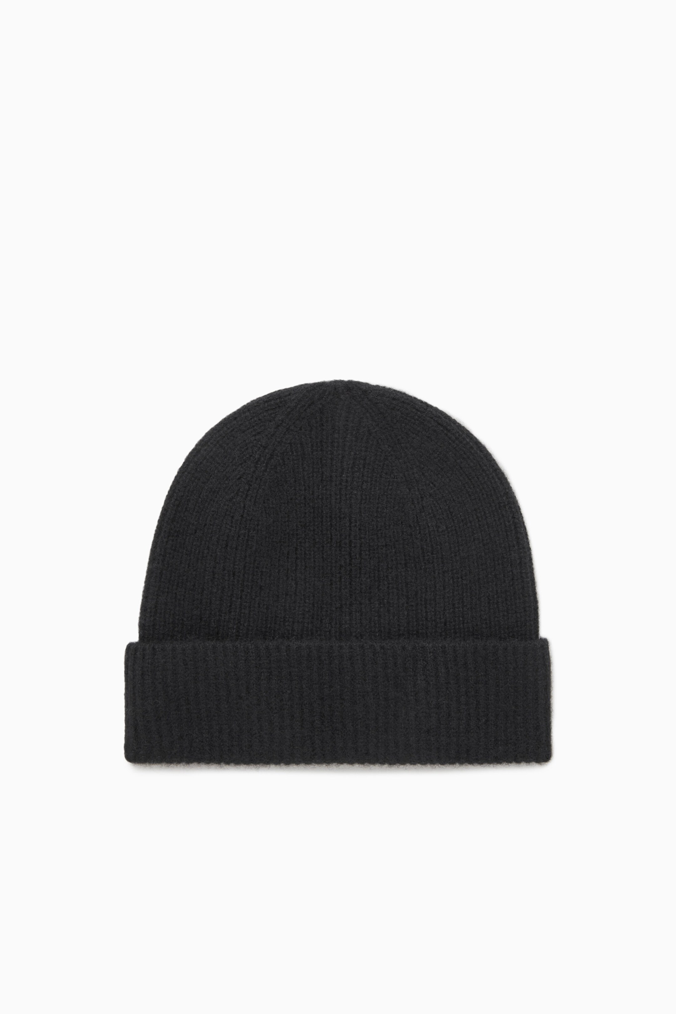 RIBBED WOOL AND CASHMERE BEANIE