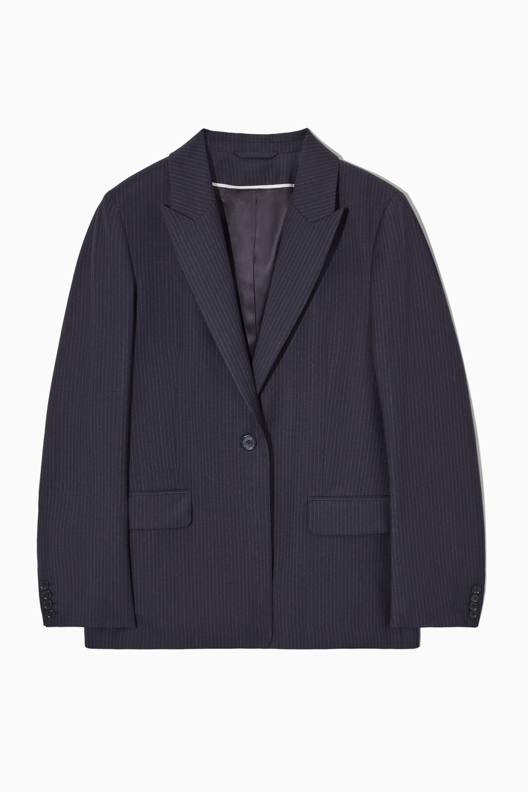 REGULAR-FIT SINGLE-BREASTED WOOL BLAZER