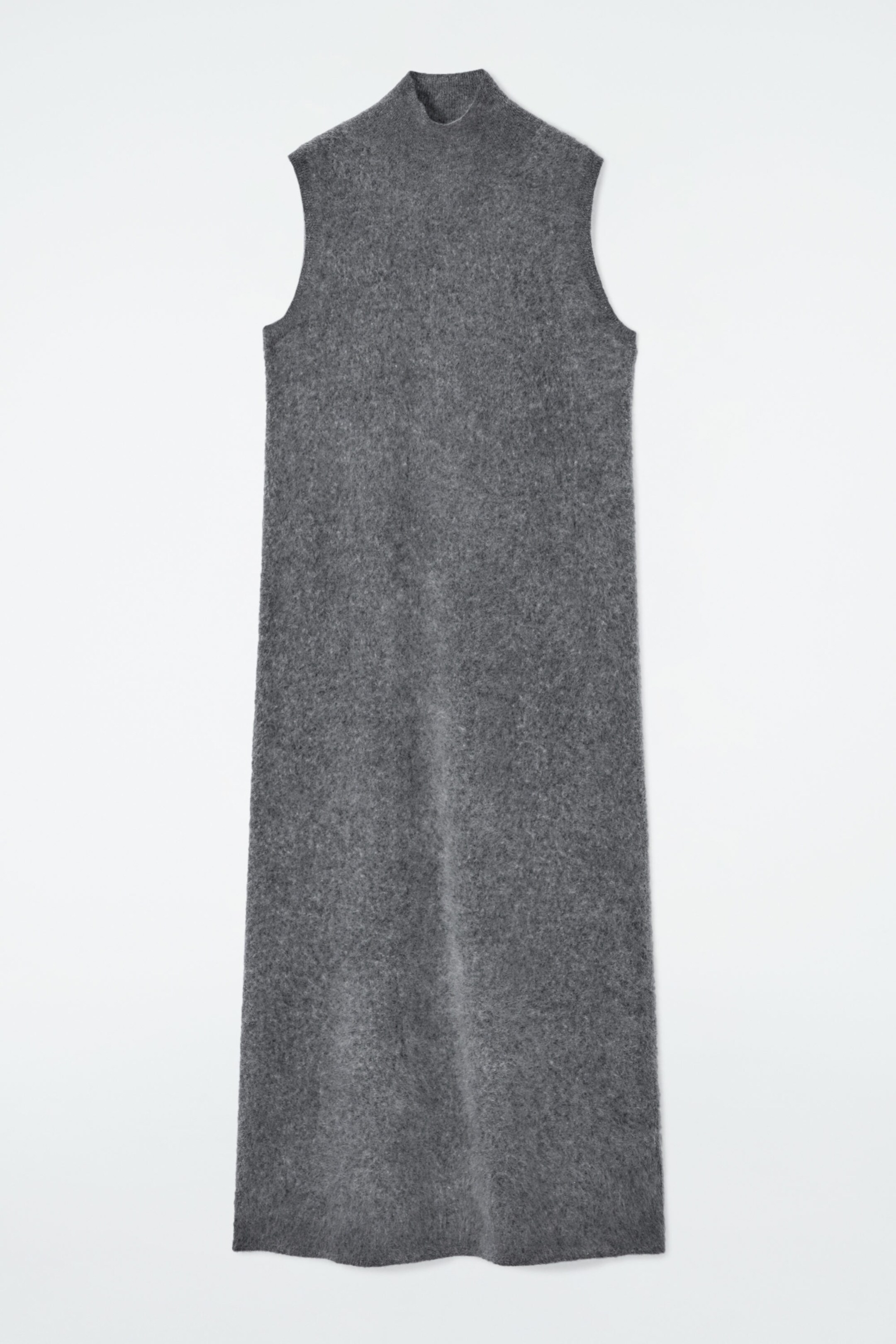 BRUSHED-CASHMERE MAXI DRESS