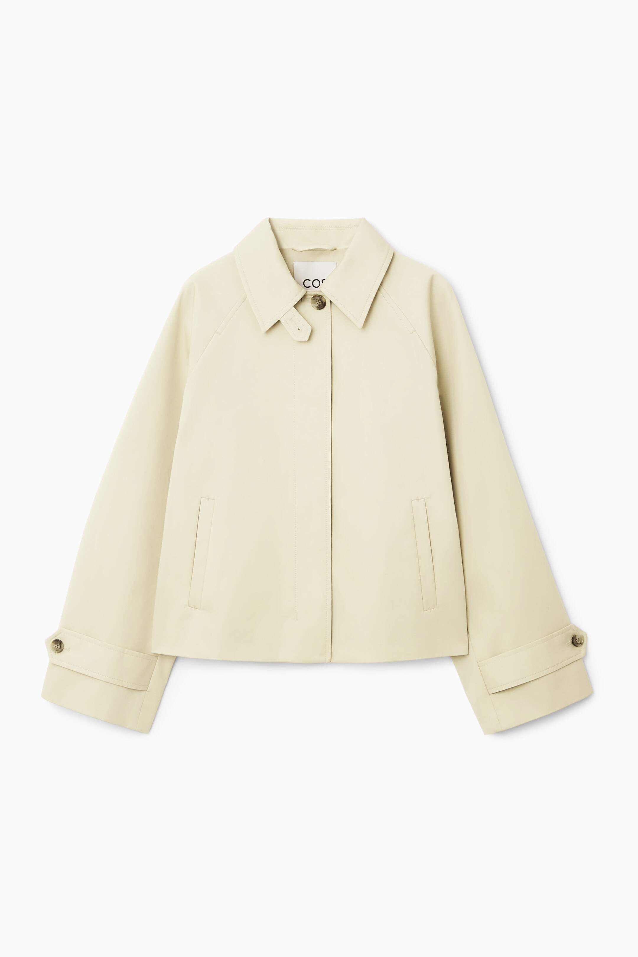 SHORT TWILL TRENCH COAT