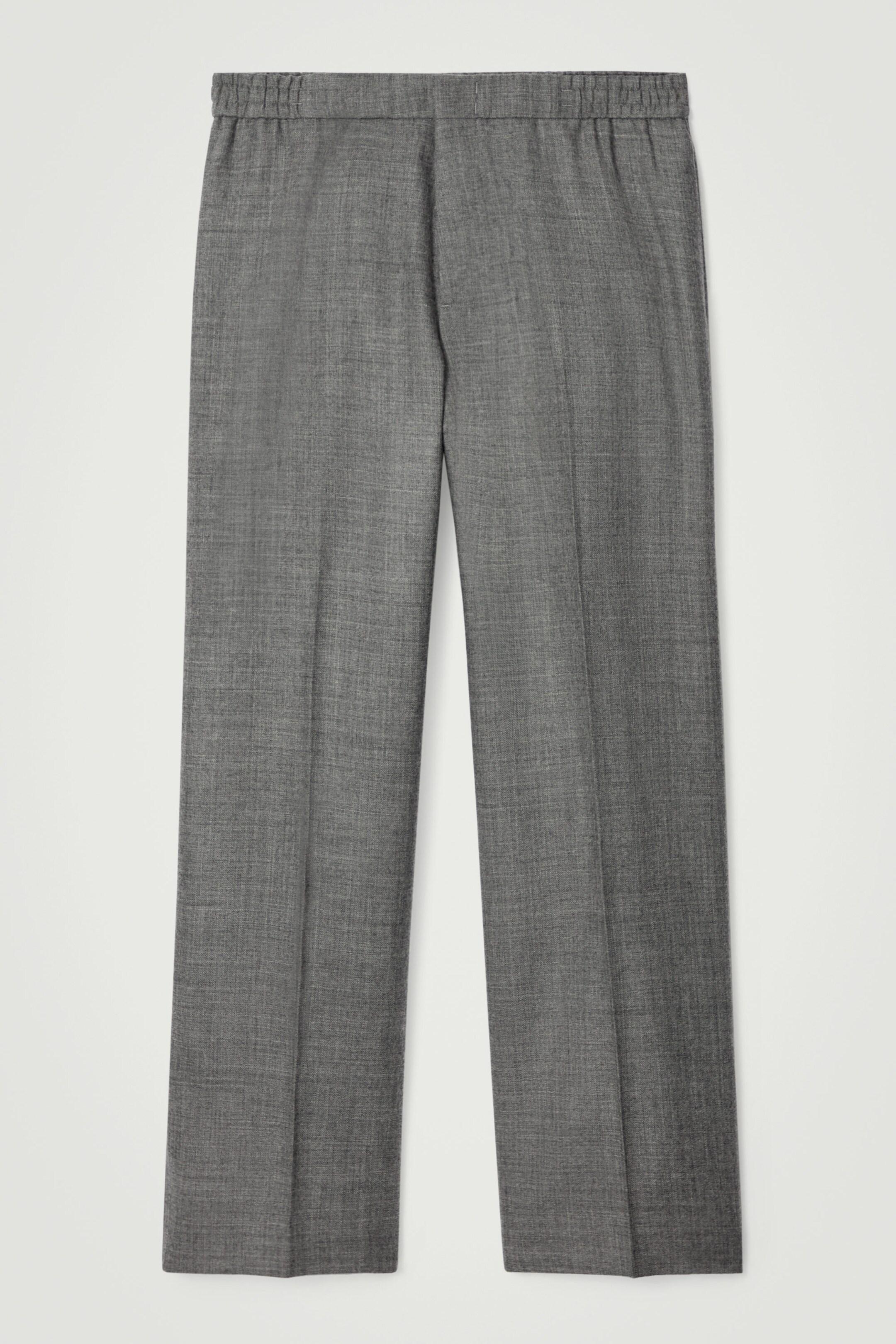 TAILORED WOOL-FLANNEL TRACK PANTS