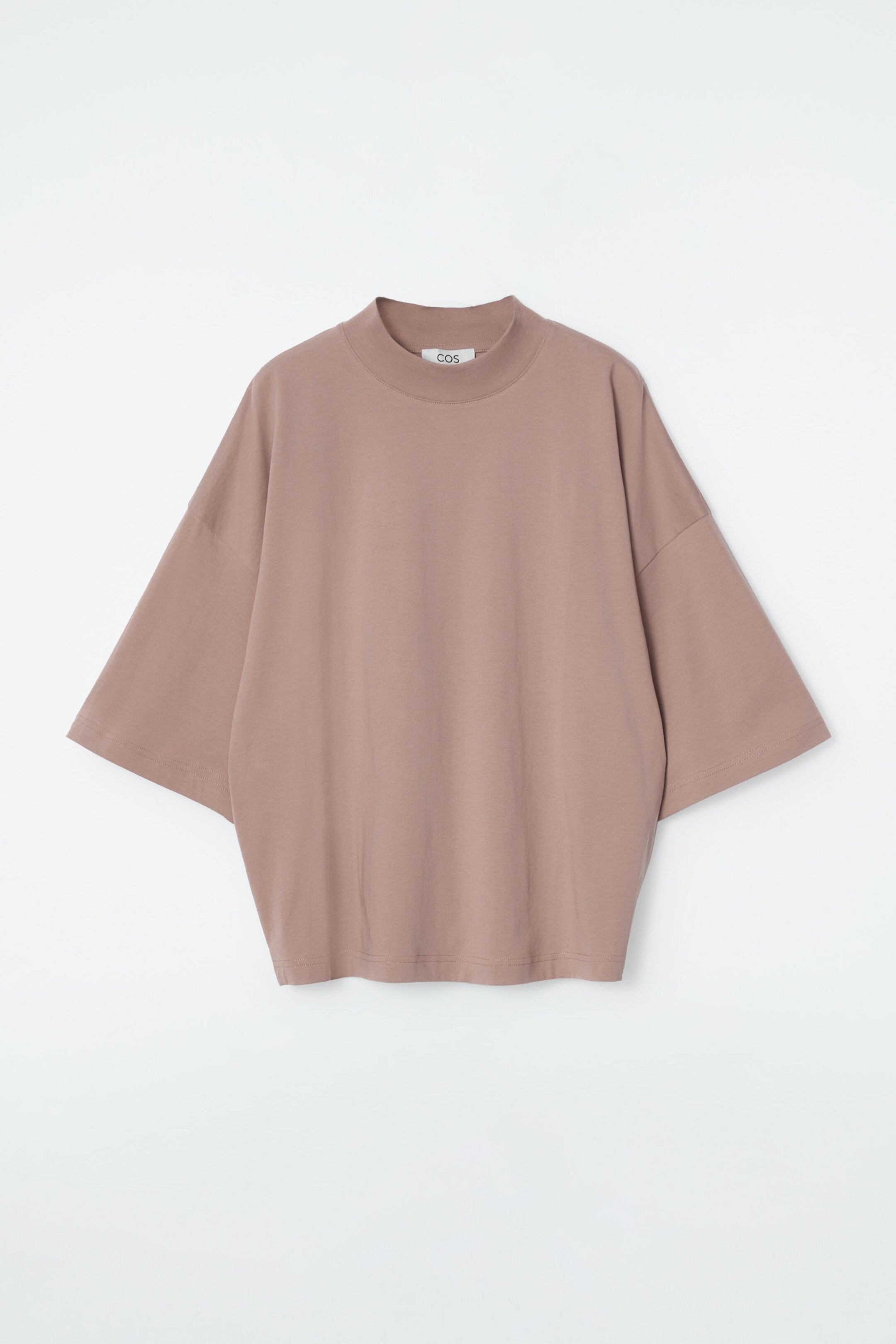 REGULAR BOXY MOCK-NECK T-SHIRT