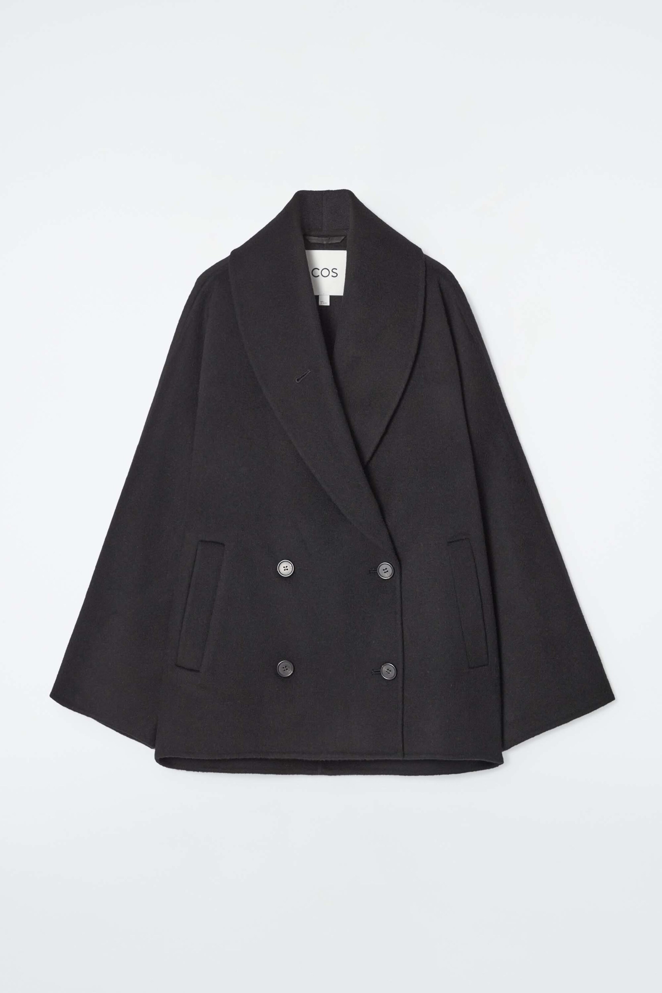 DOUBLE-FACED WOOL PEA COAT