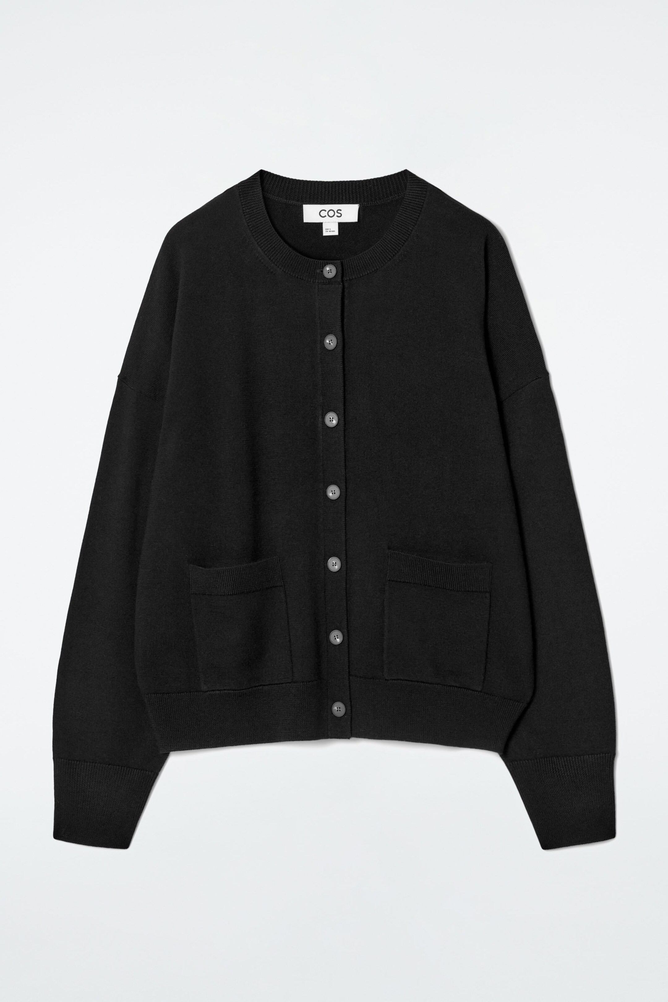 COS heavy online weight cotton wool cardigan