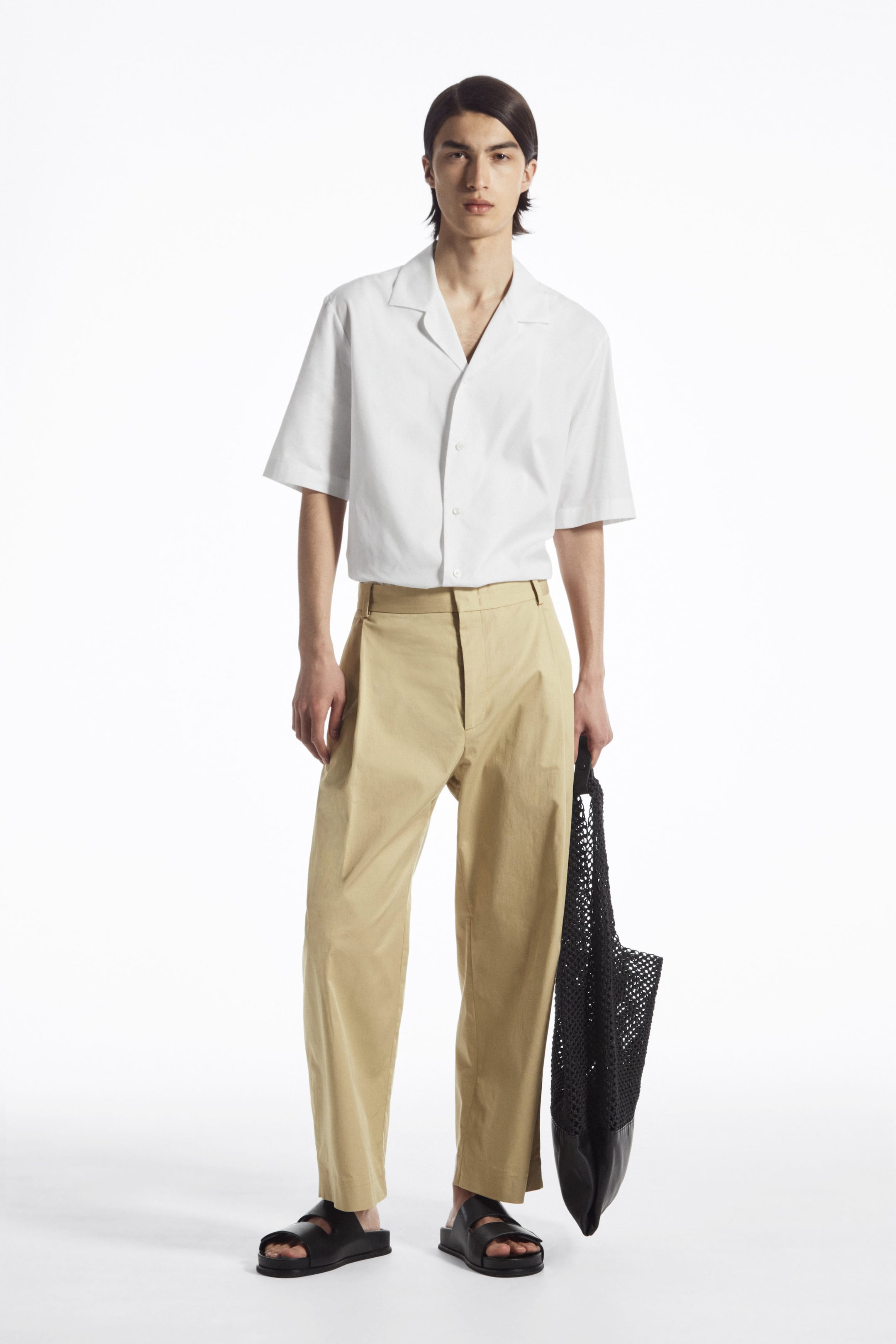 PLEATED TAPERED PANTS