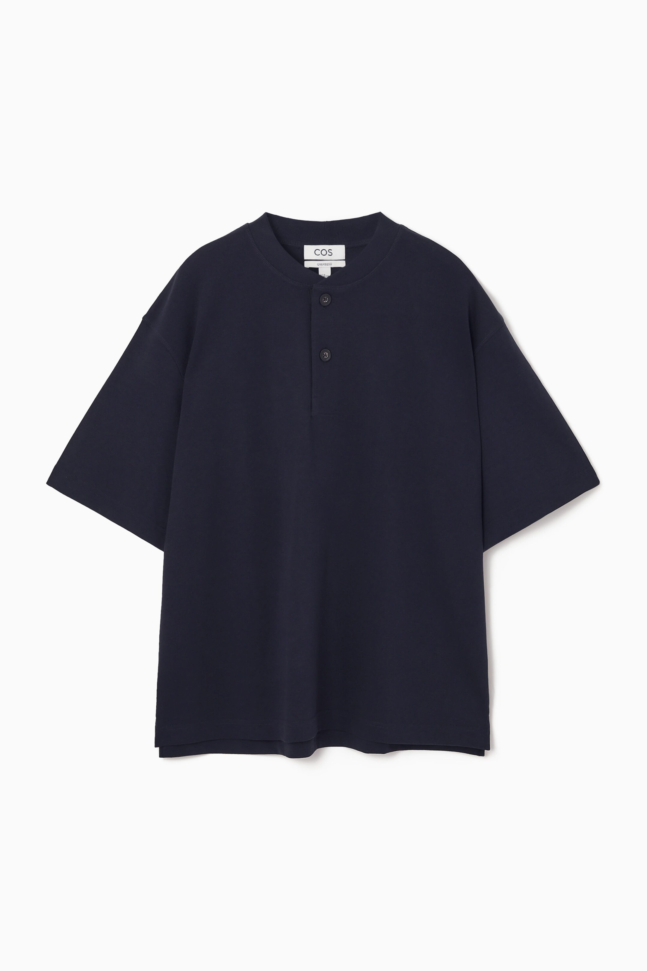 OVERSIZED HALF-PLACKET T-SHIRT