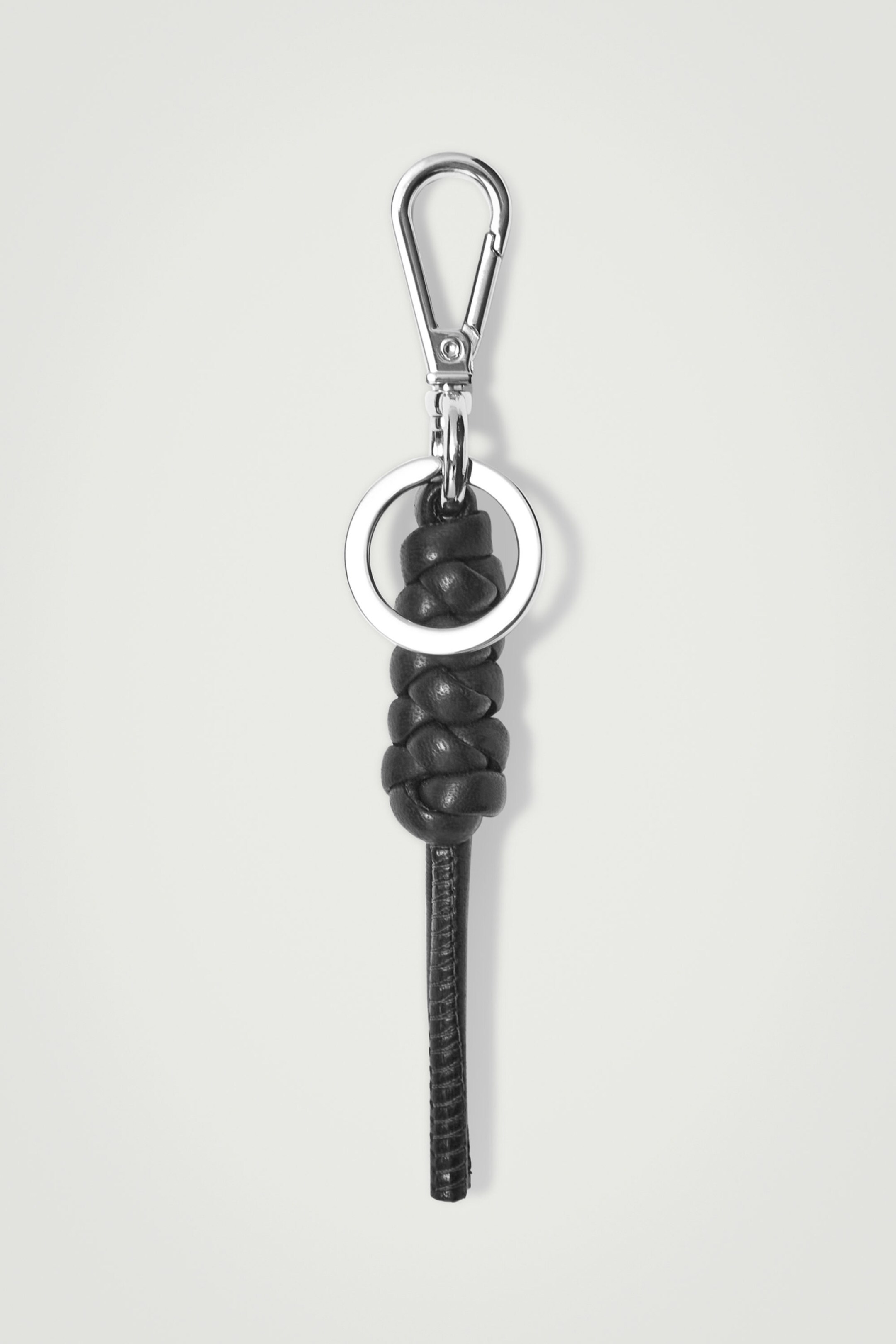 KNOTTED LEATHER KEYRING