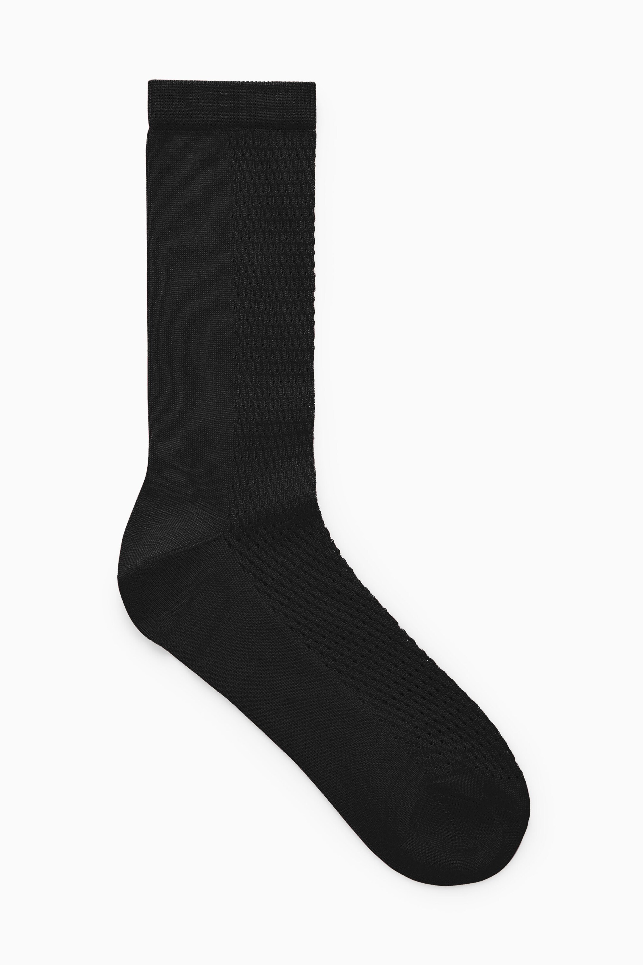 POINTELLE SILK-BLEND ANKLE SOCKS