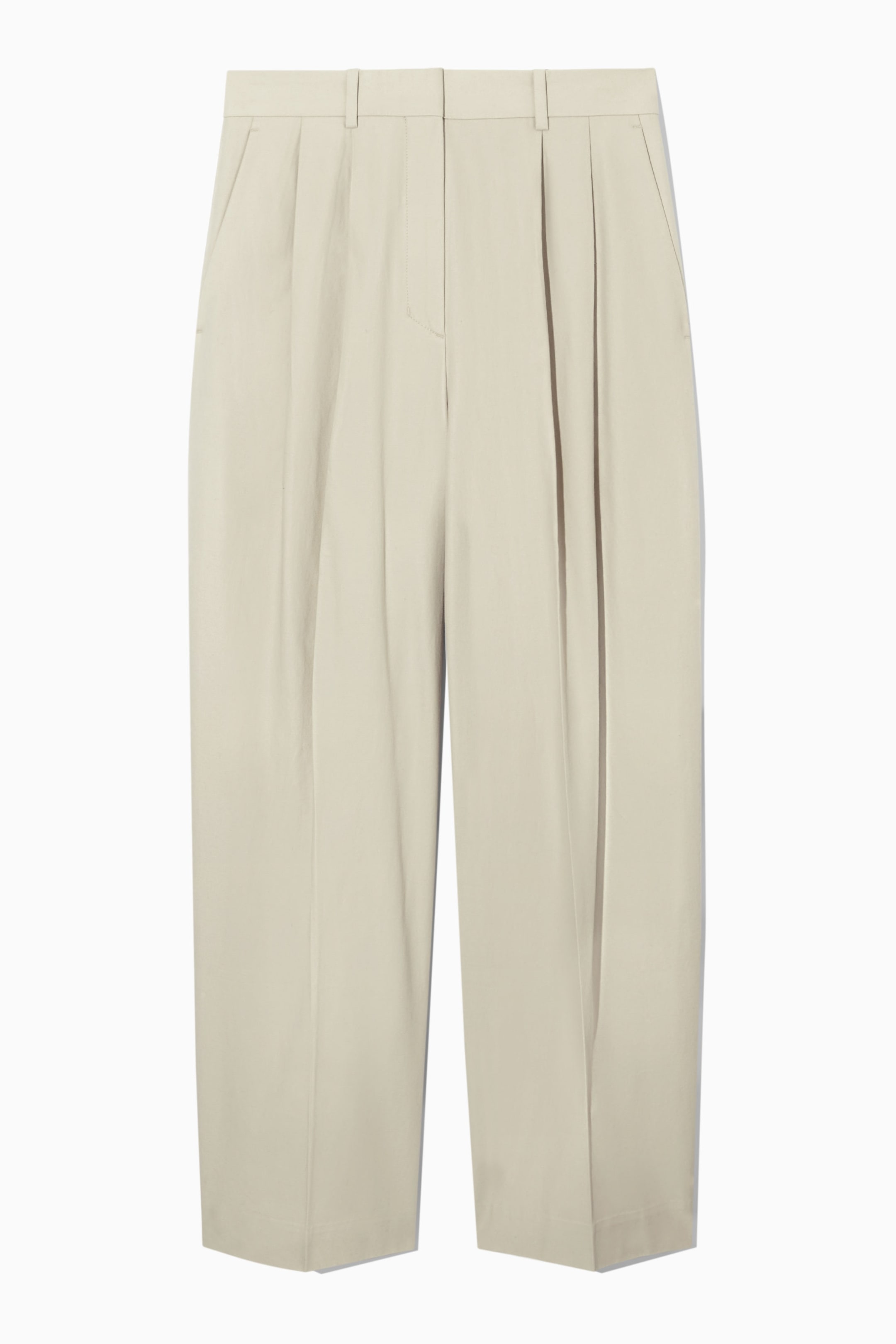 RELAXED TAILORED WIDE-LEG TROUSERS