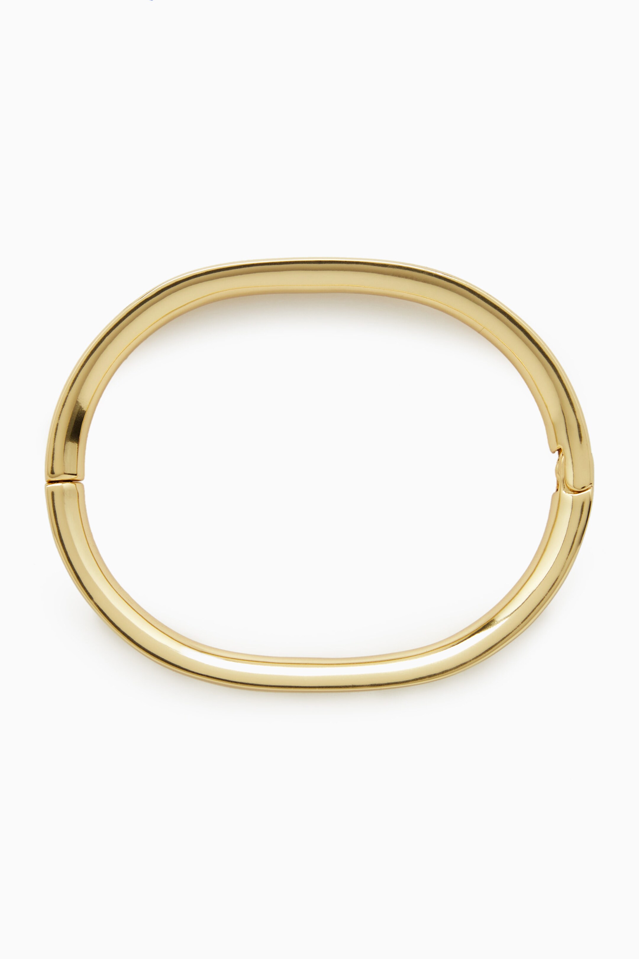 RECYCLED BRASS HINGED BANGLE