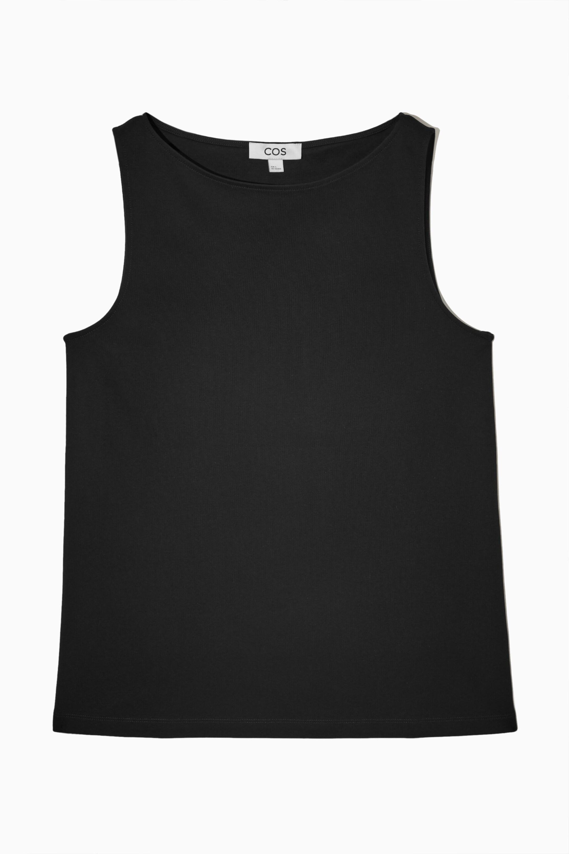 BOAT-NECK SLEEVELESS TOP