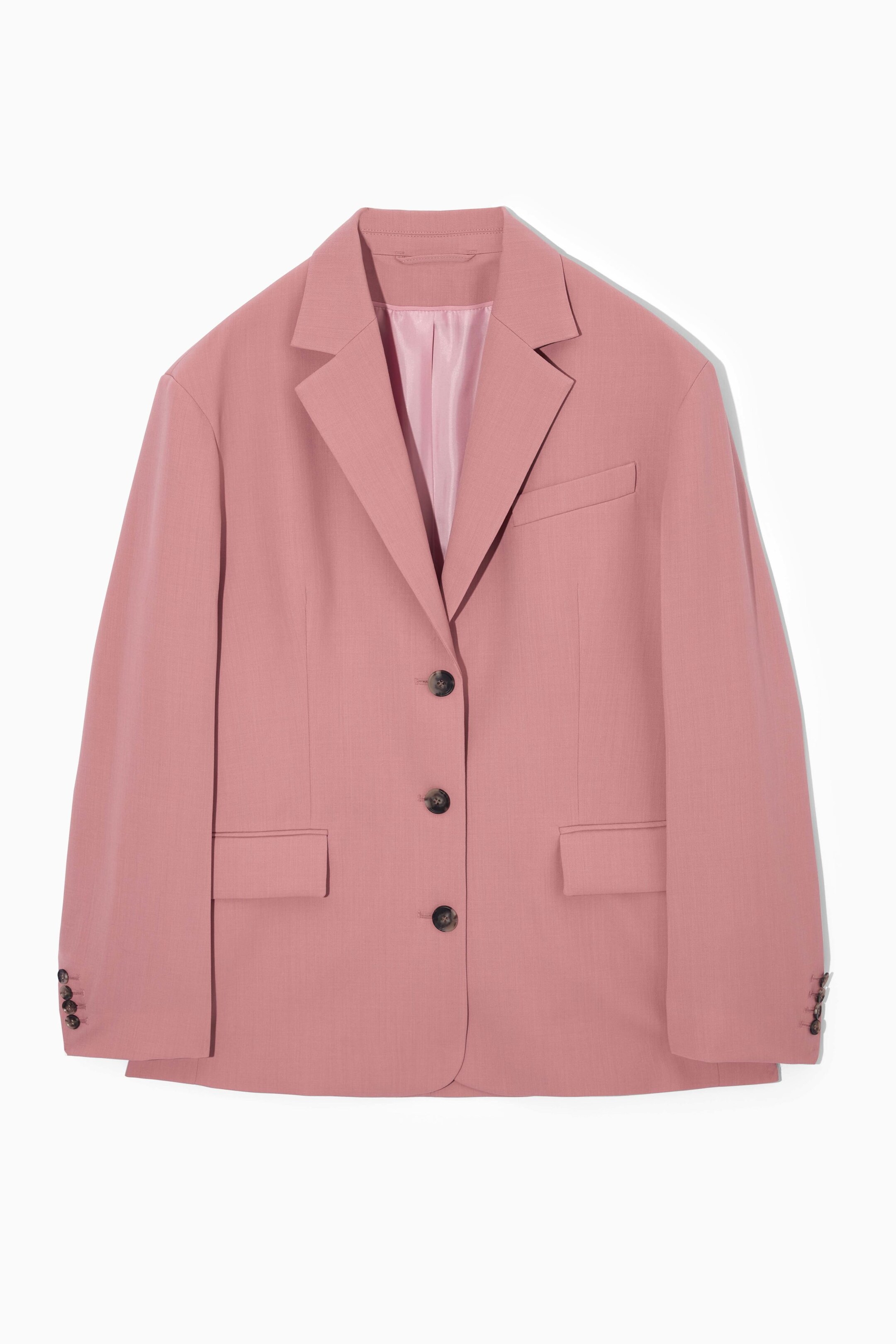 Langer BLAZER Cashgora rosa WOLLE AN popular GORA SCHULTERPOLSTER * TOP ZUSTAND * Gr 40 42