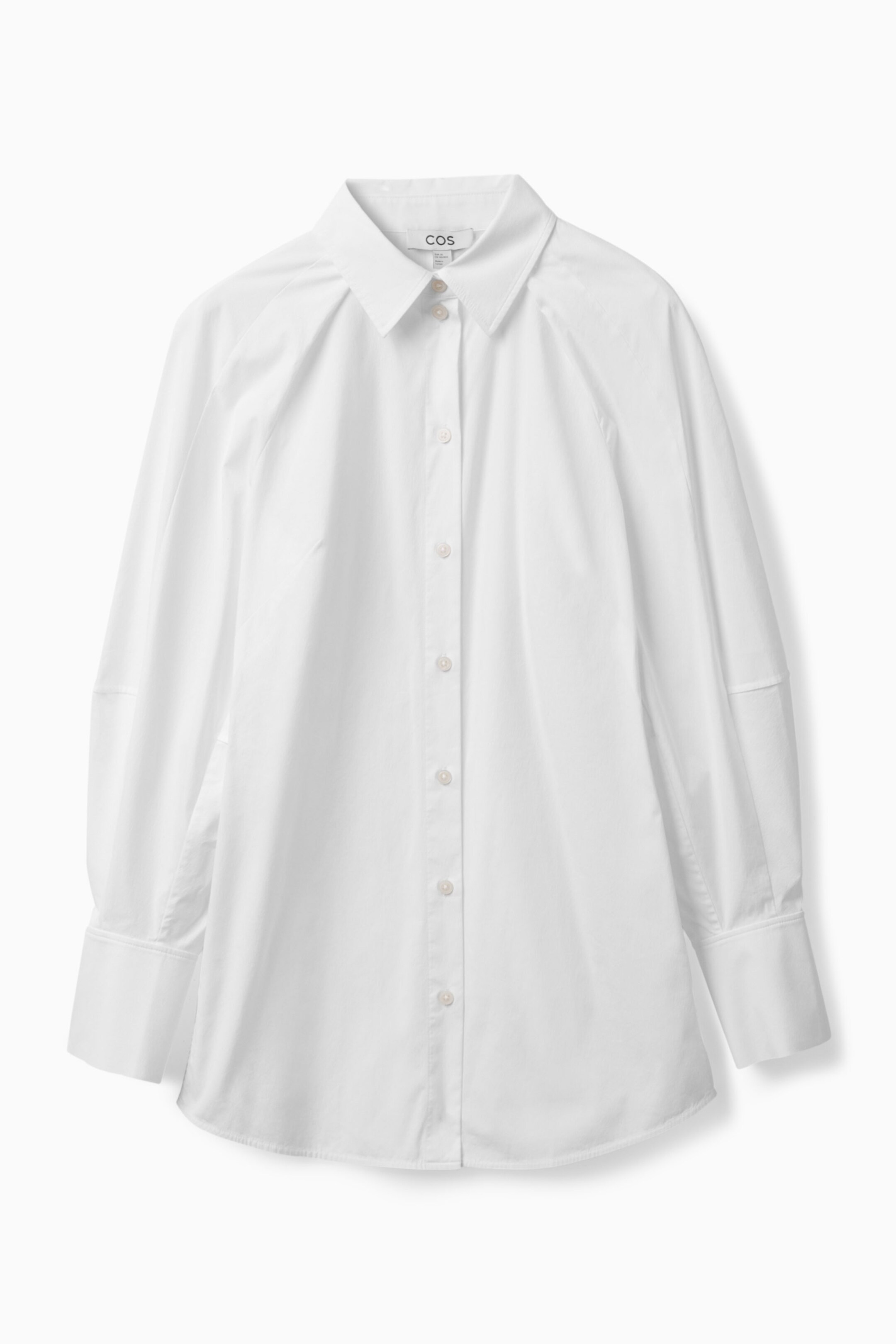 VOLUME-SLEEVE STRUCTURED SHIRT