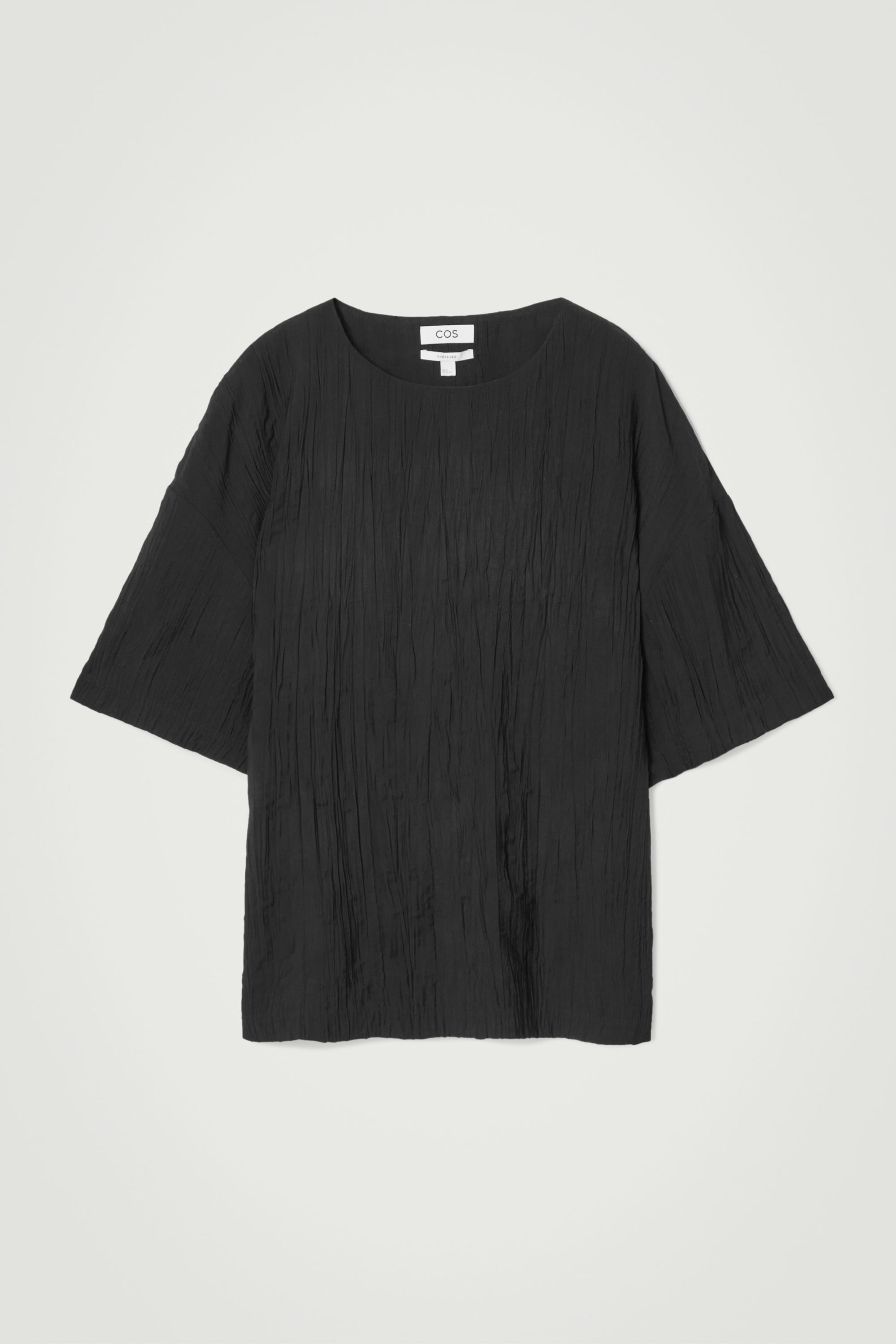 OVERSIZED CRINKLED-TEXTURE T-SHIRT