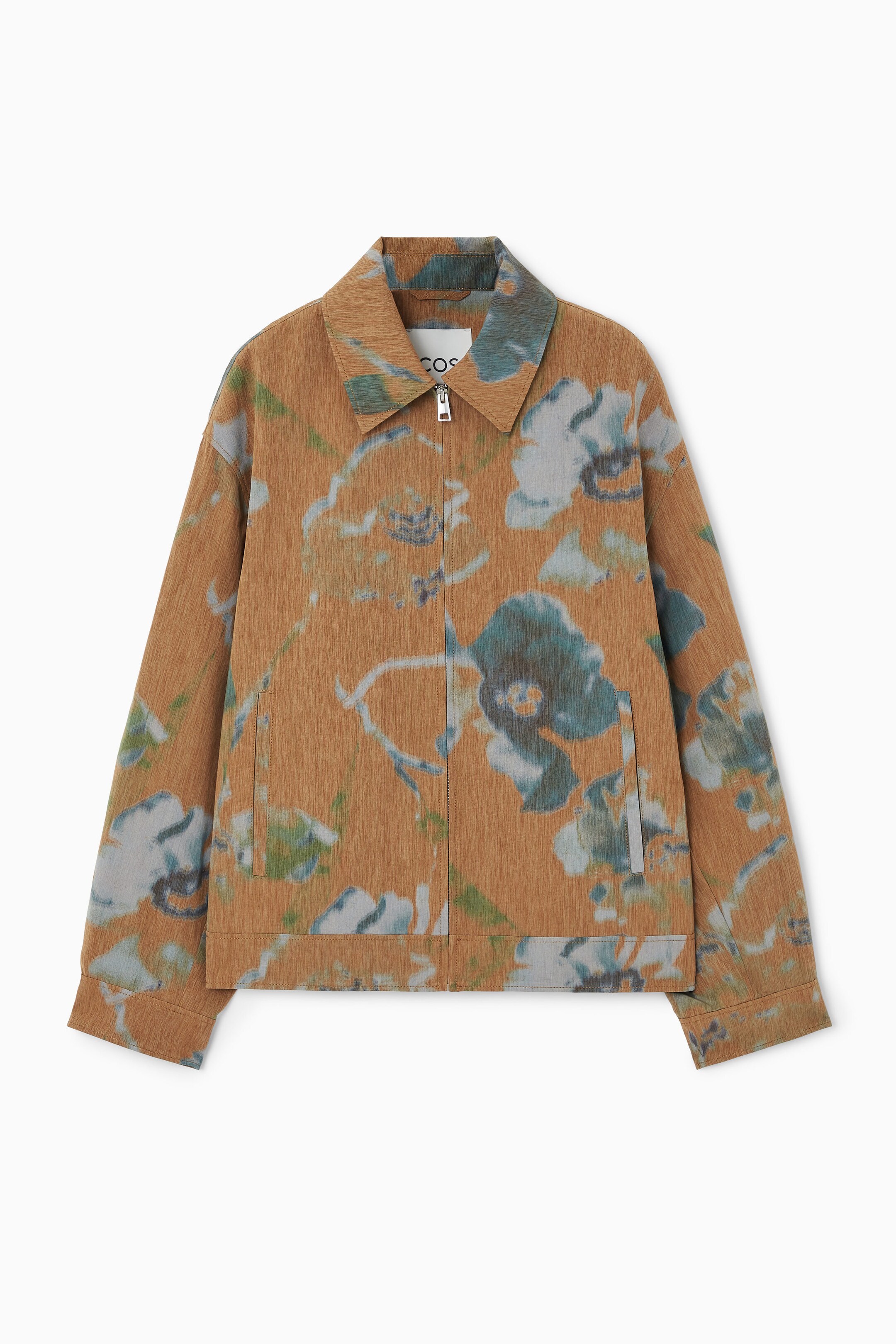 FLORAL-PRINT BLOUSON JACKET