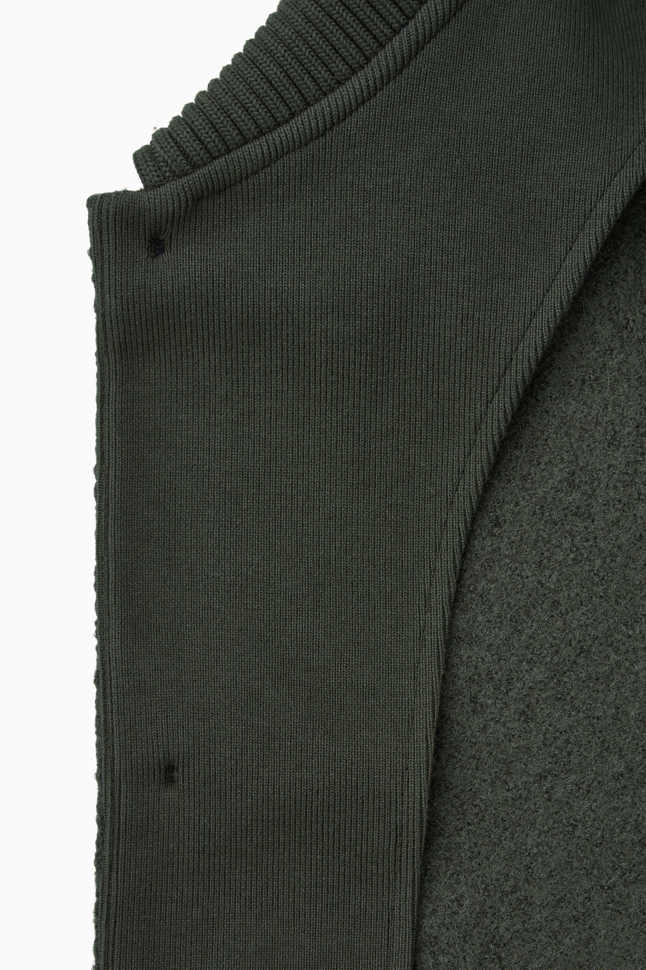 KNITTED-COLLAR WORKWEAR JACKET