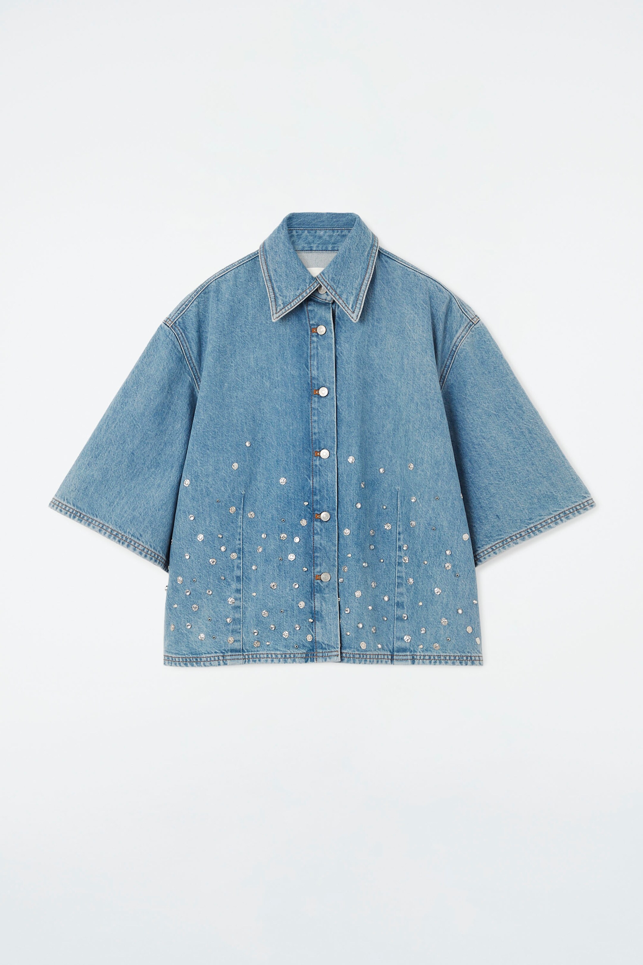 EMBELLISHED DENIM SHIRT