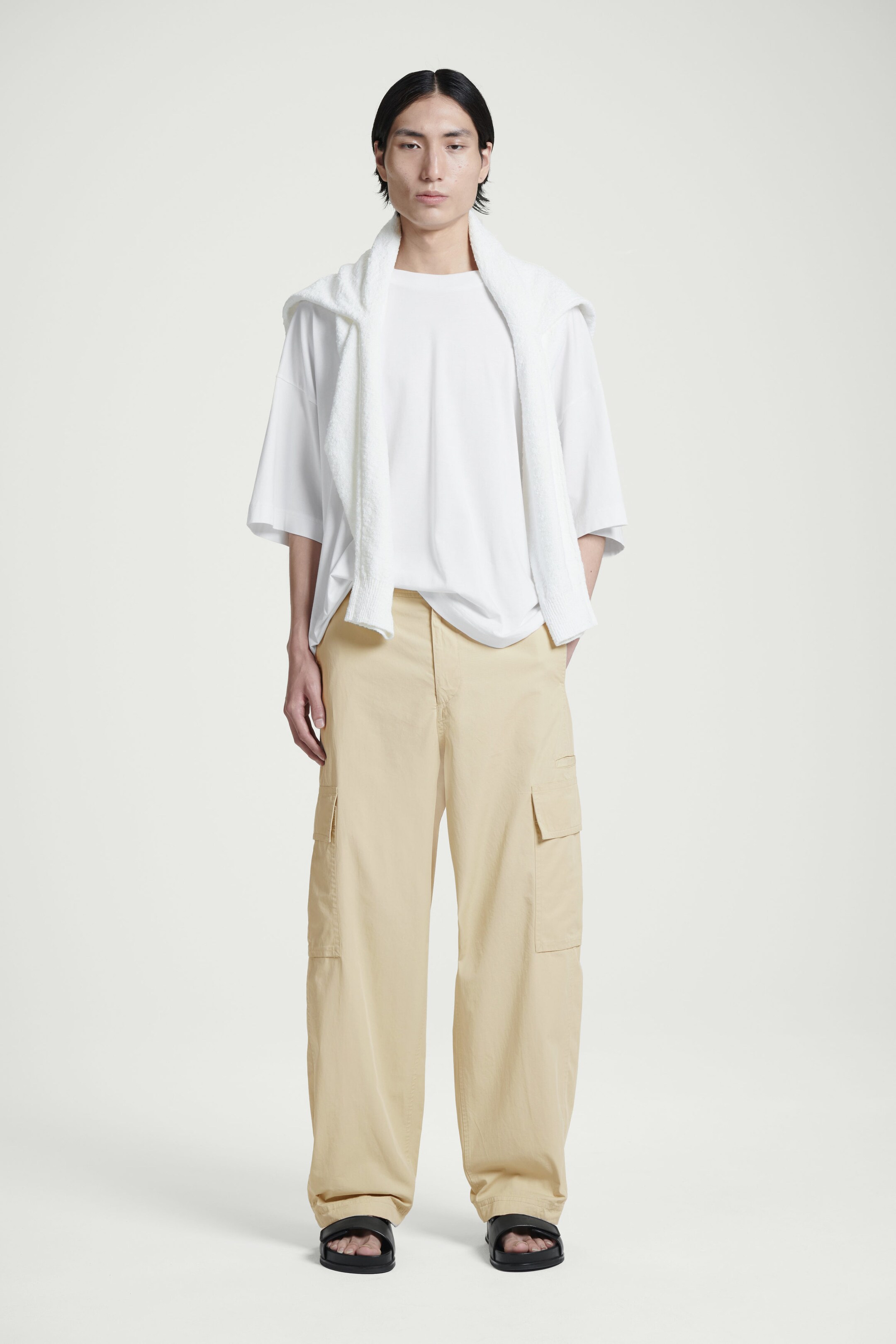 COTTON CARGO TROUSERS