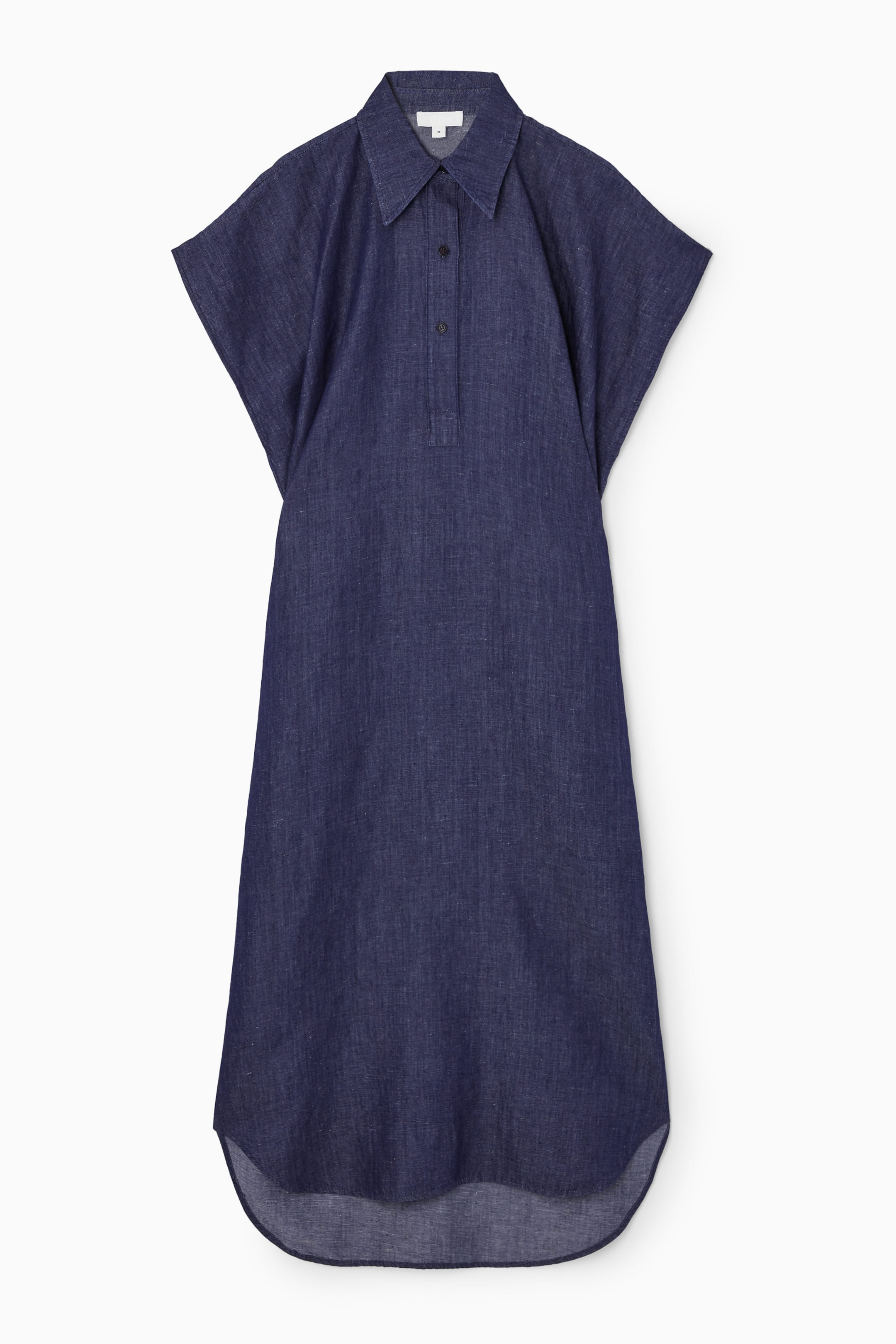 ROBE-CHEMISE MIDI OVERSIZE EN DENIM