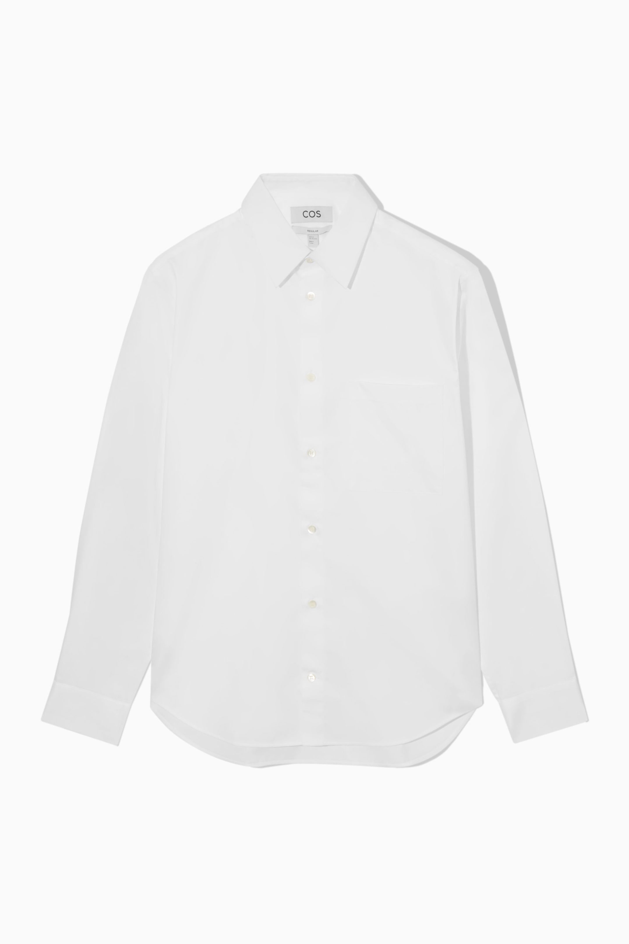 CHEMISE REGULAR À POCHE PLAQUÉE EN COTON