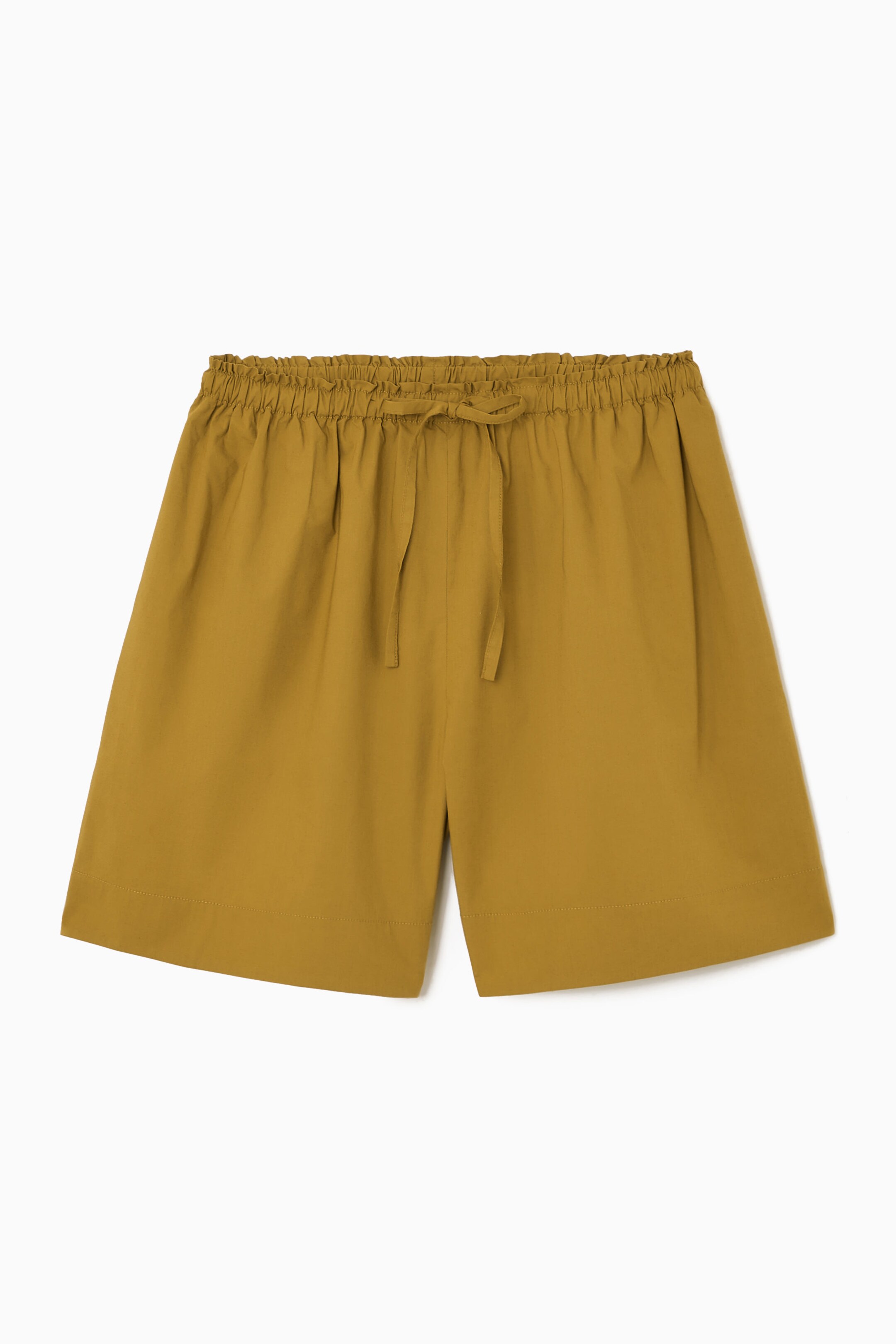 GATHERED DRAWSTRING SHORTS