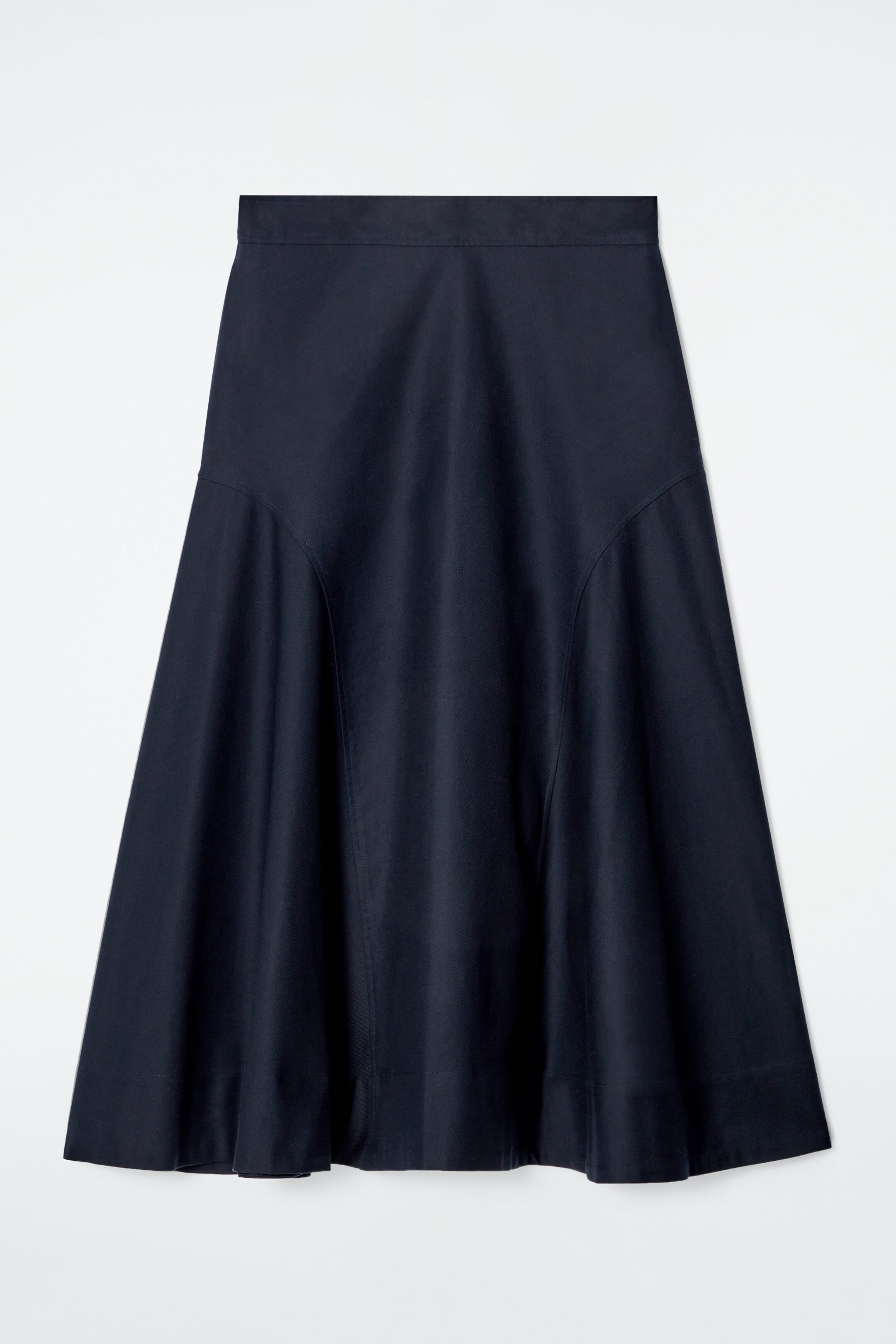 ROUNDED MIDI SKIRT