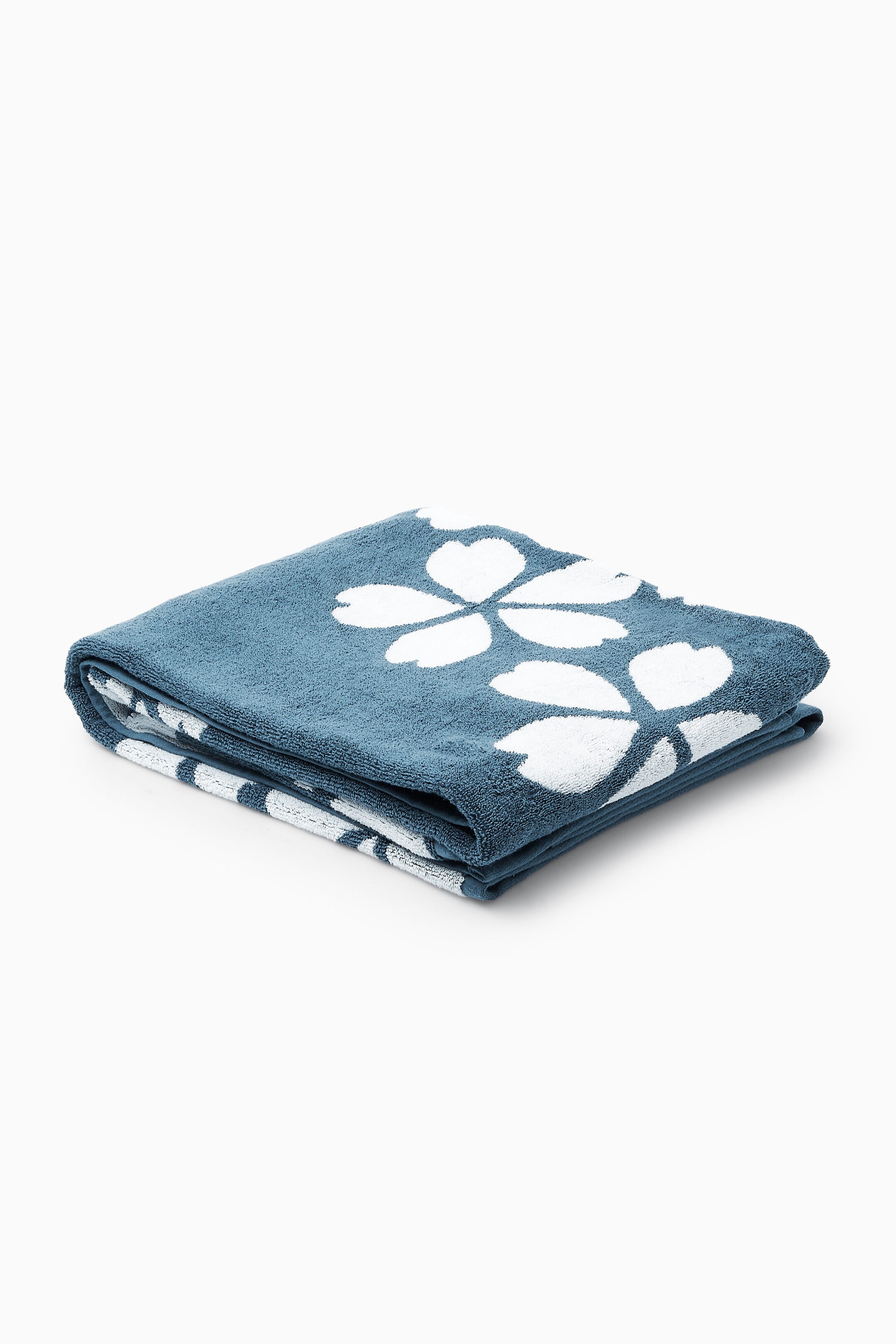 FLORAL TERRY BEACH TOWEL