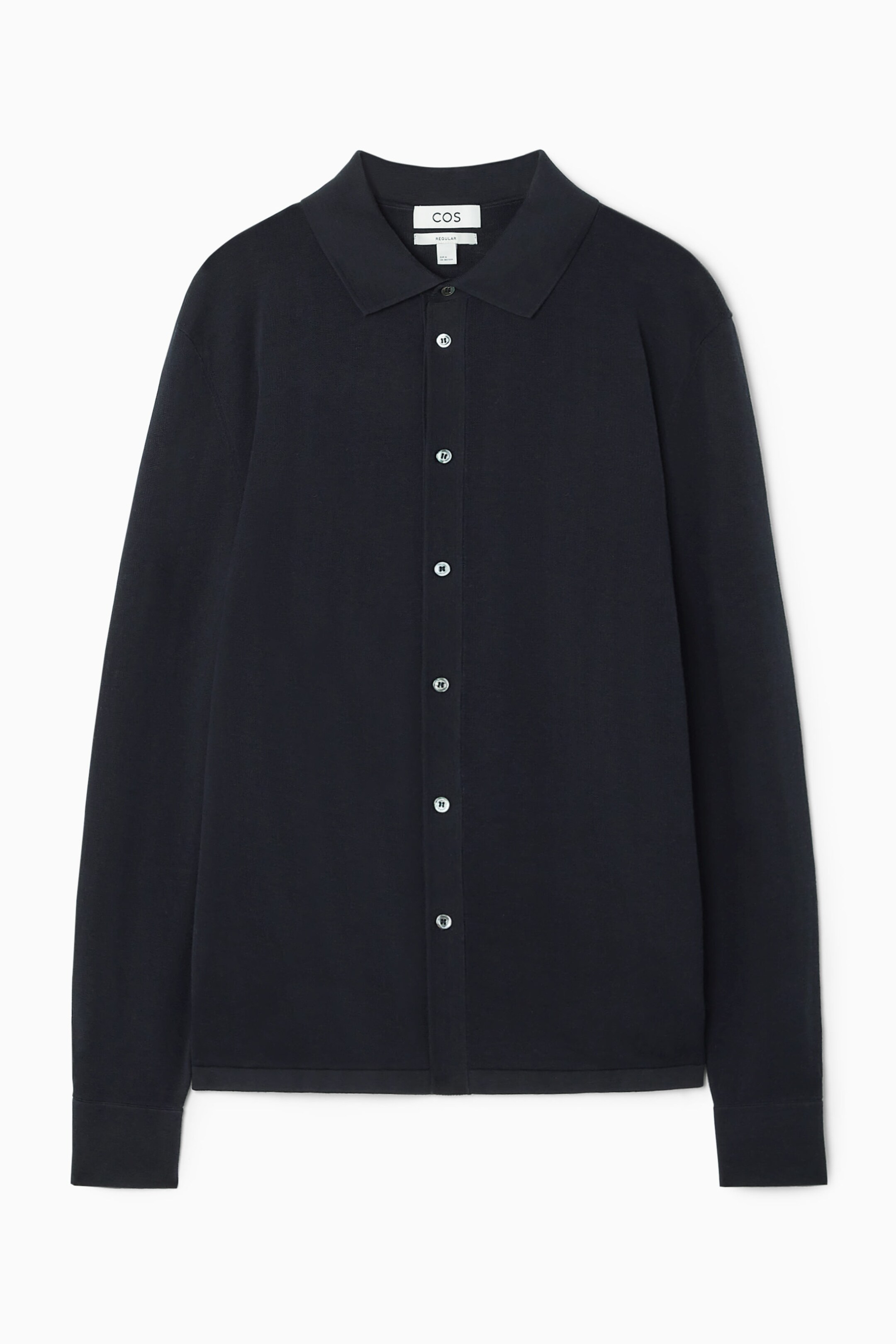 REGULAR KNITTED SILK OVERSHIRT