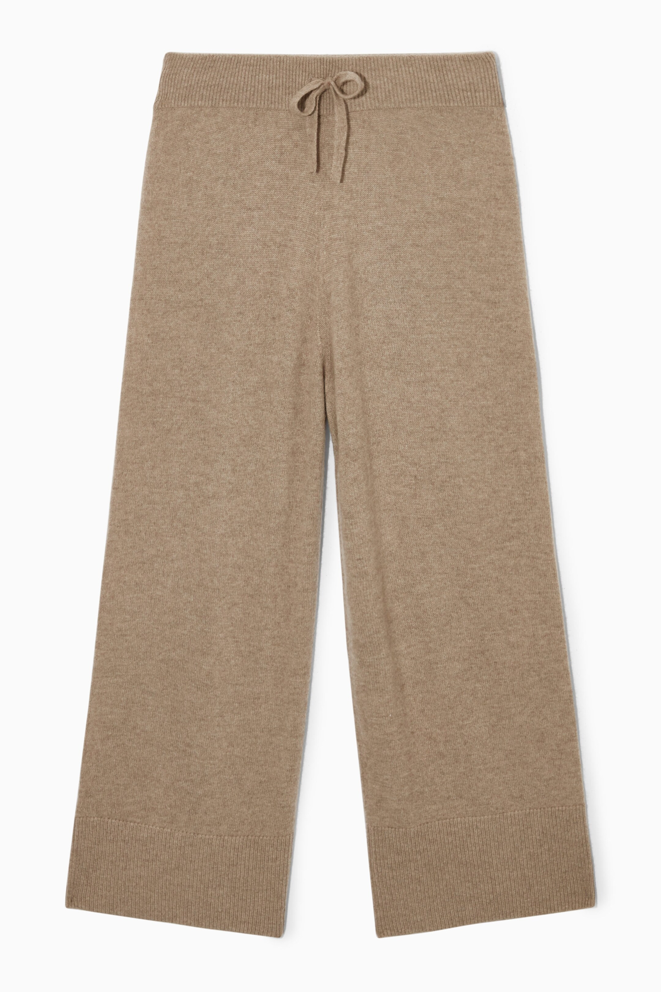 STRAIGHT-LEG PURE CASHMERE TROUSERS