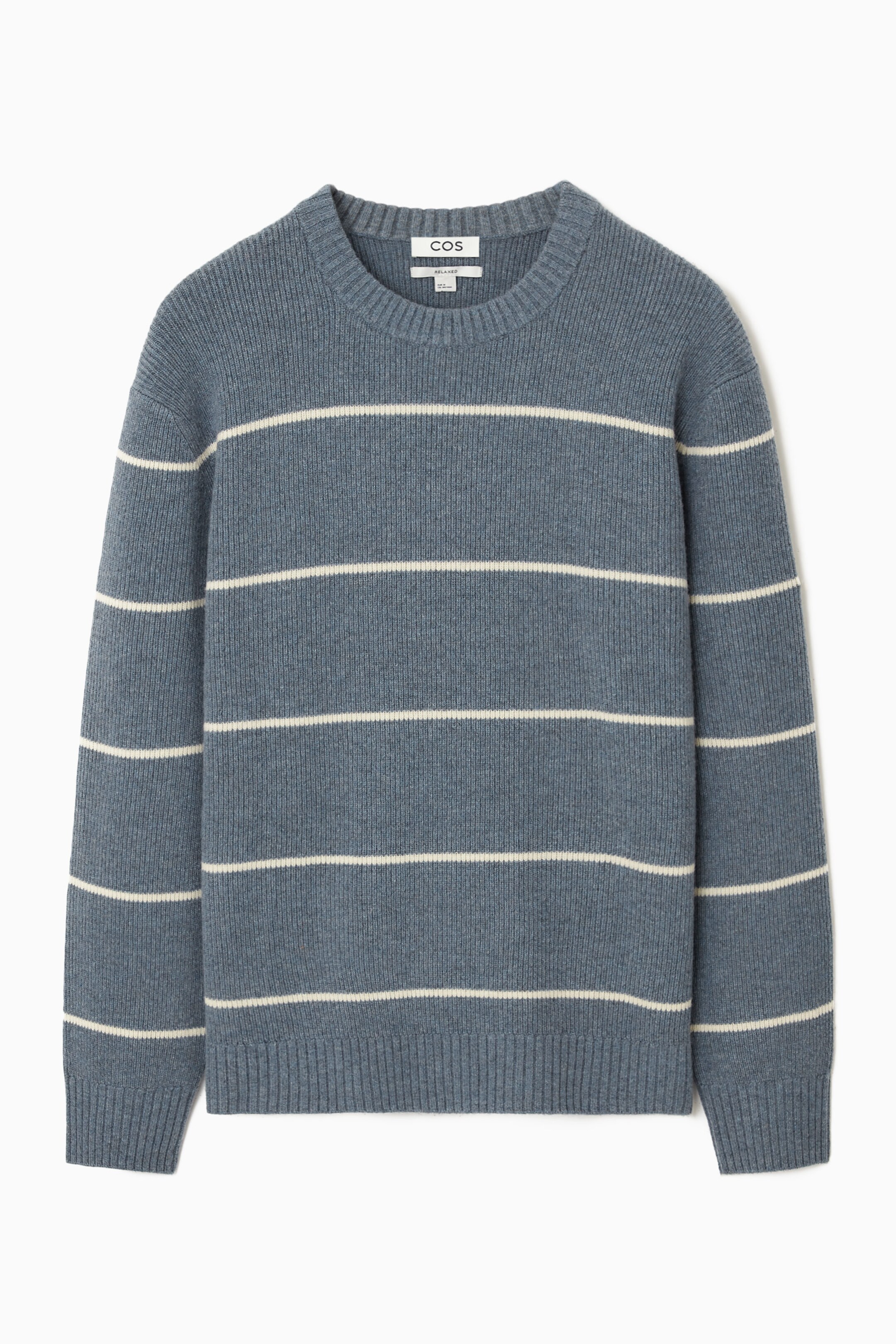 STRIPED WOOL AND YAK-BLEND JUMPER