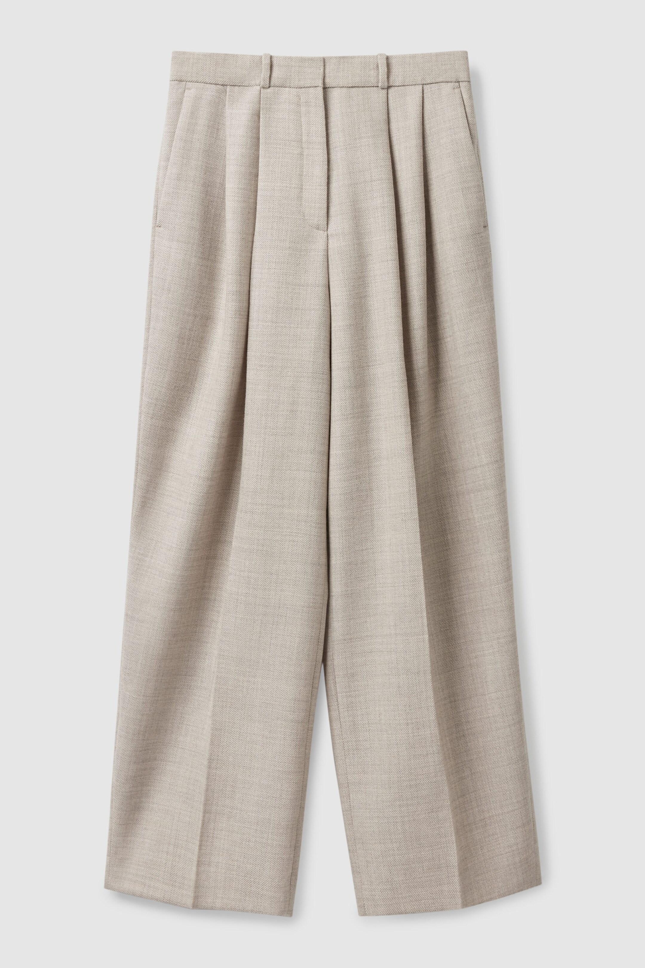 PLEATED WIDELEG TROUSERS