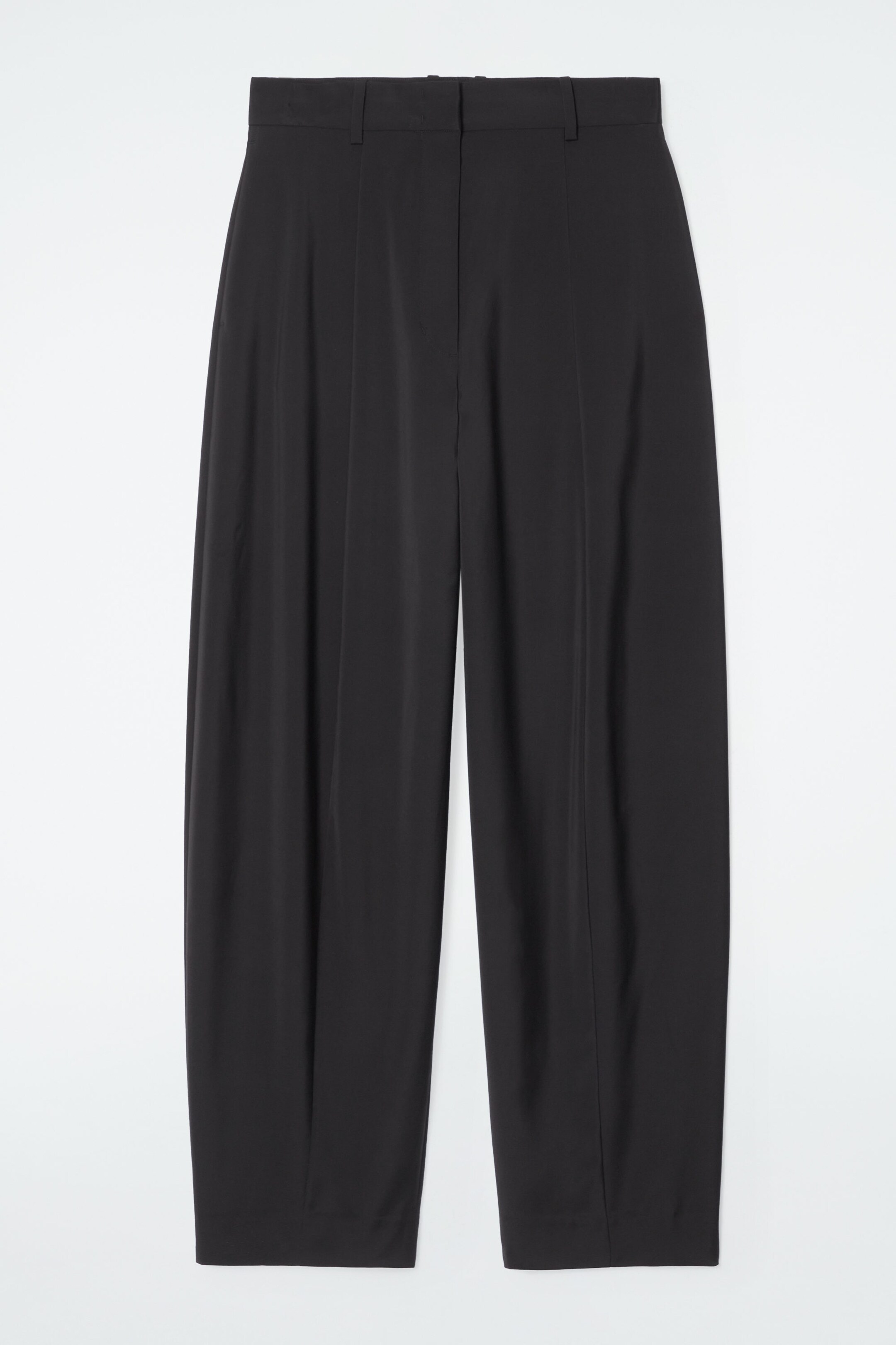 THE FLUID BARREL-LEG TROUSERS