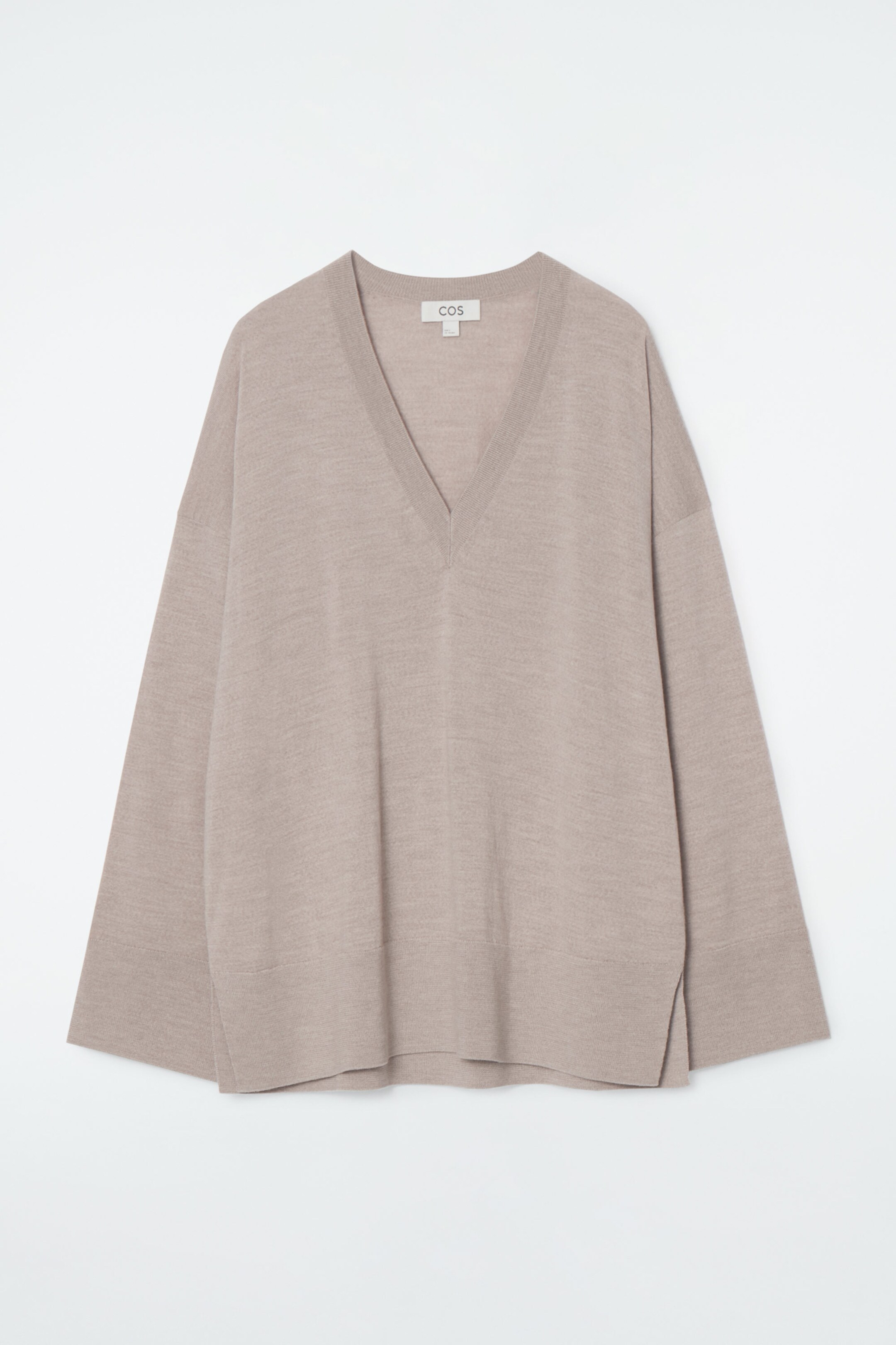 V-NECK MERINO WOOL JUMPER