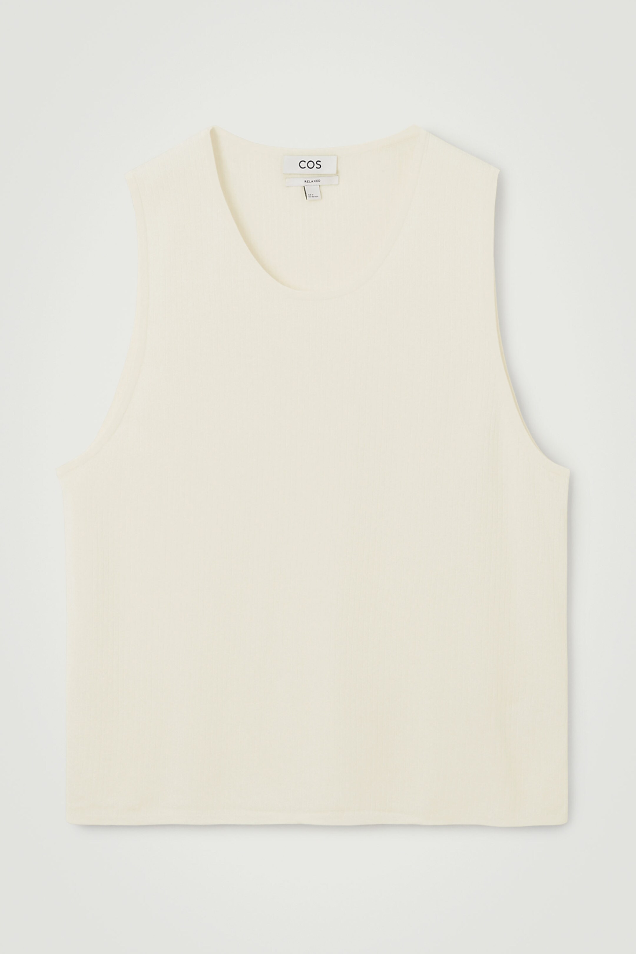 RIBBED-KNIT CREW-NECK TANK TOP