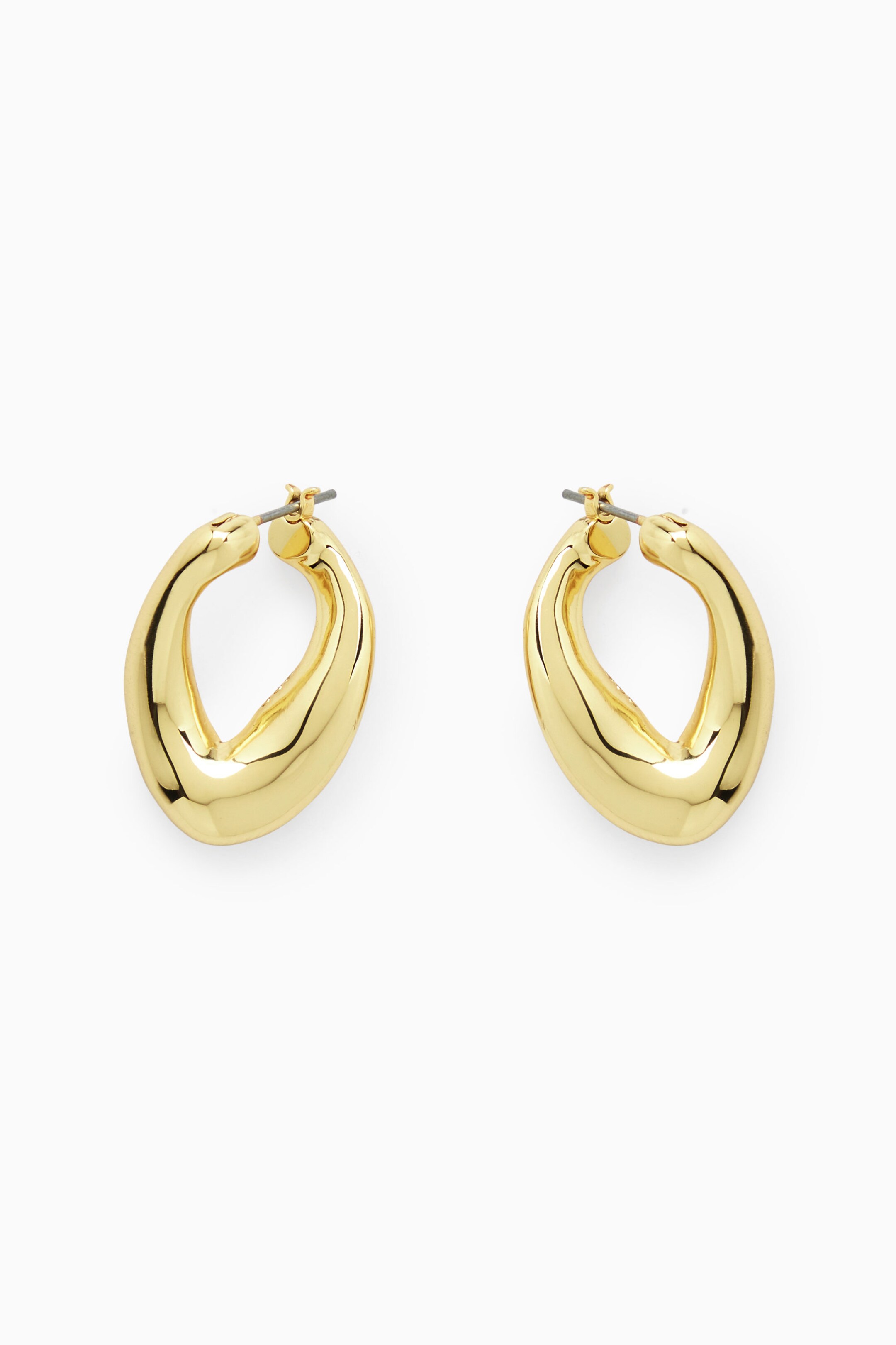 TWISTED HOOP EARRINGS