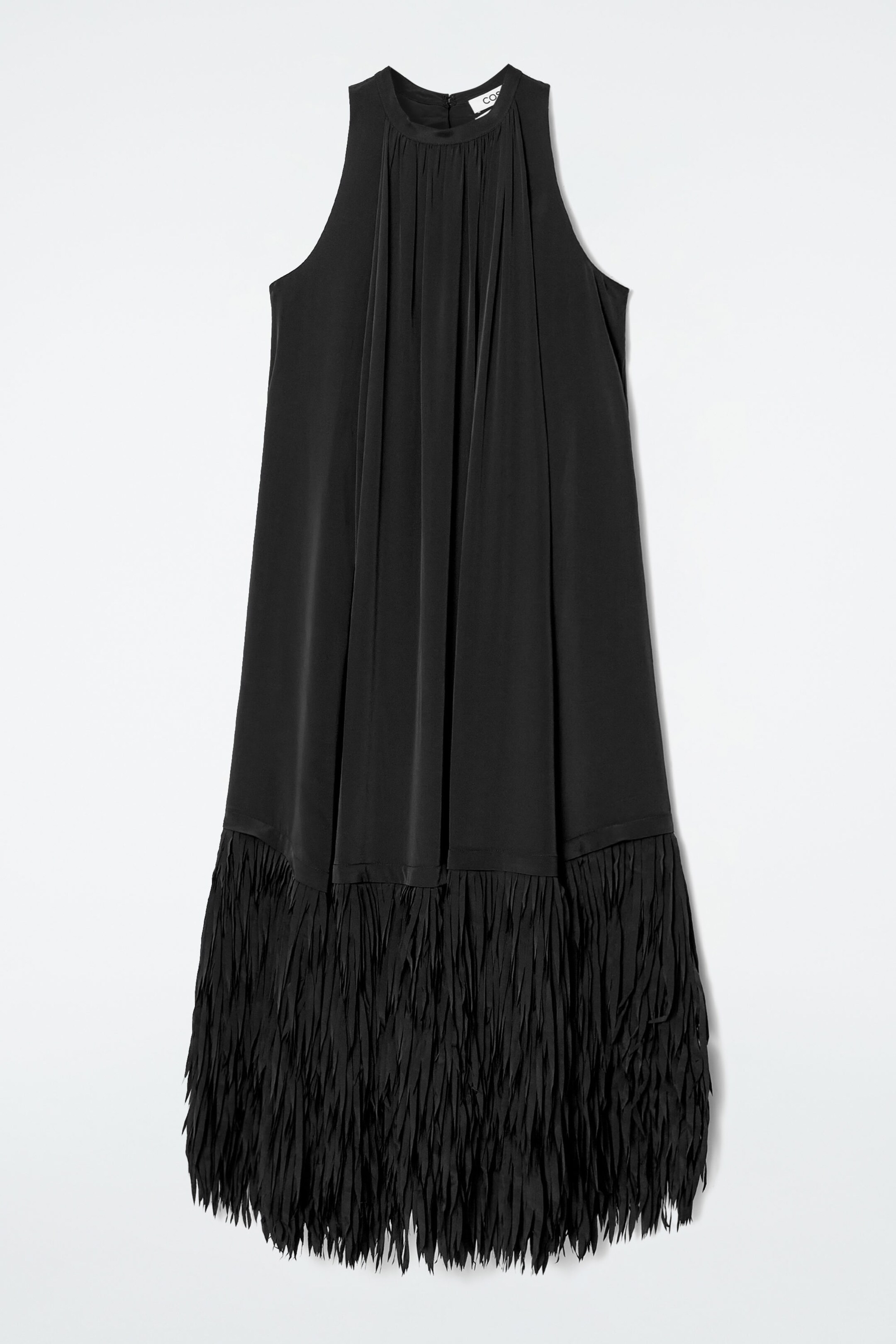 FRINGED-HEM DRESS