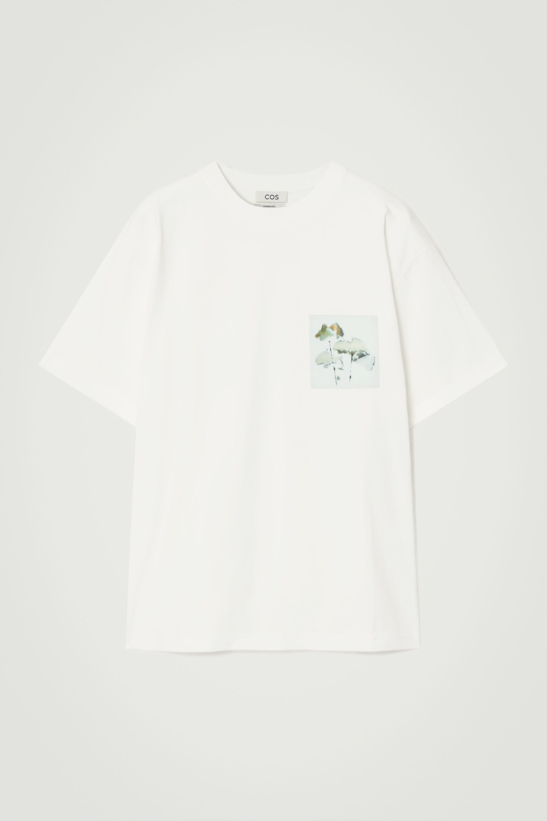 OVERSIZED BOTANICAL-PRINT COTTON T-SHIRT