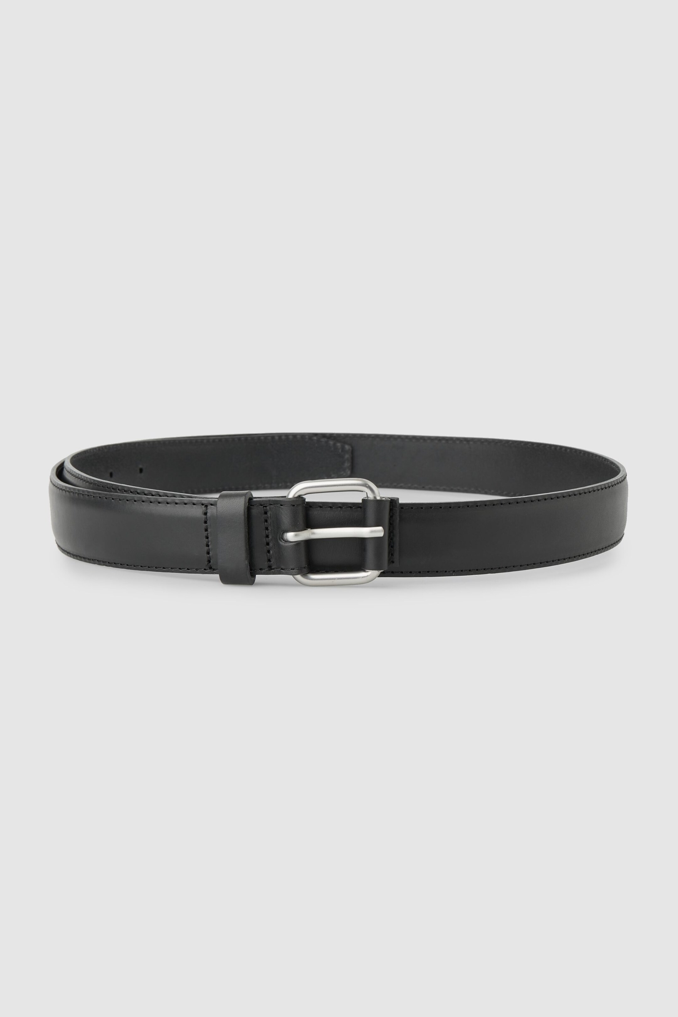 MATTE BUCKLE LEATHER BELT