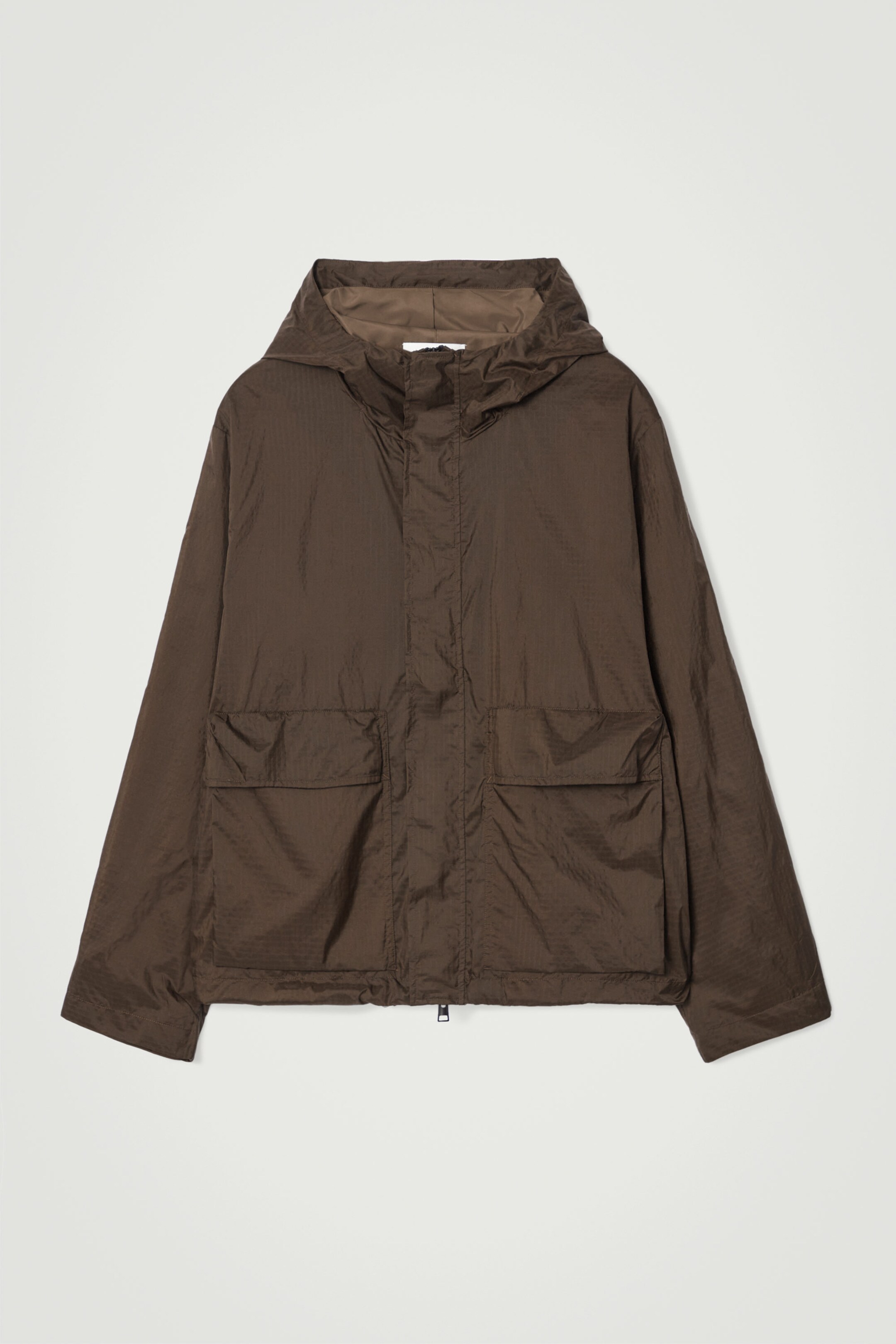 OVERSIZED PARACHUTE NYLON UTILITY JACKET