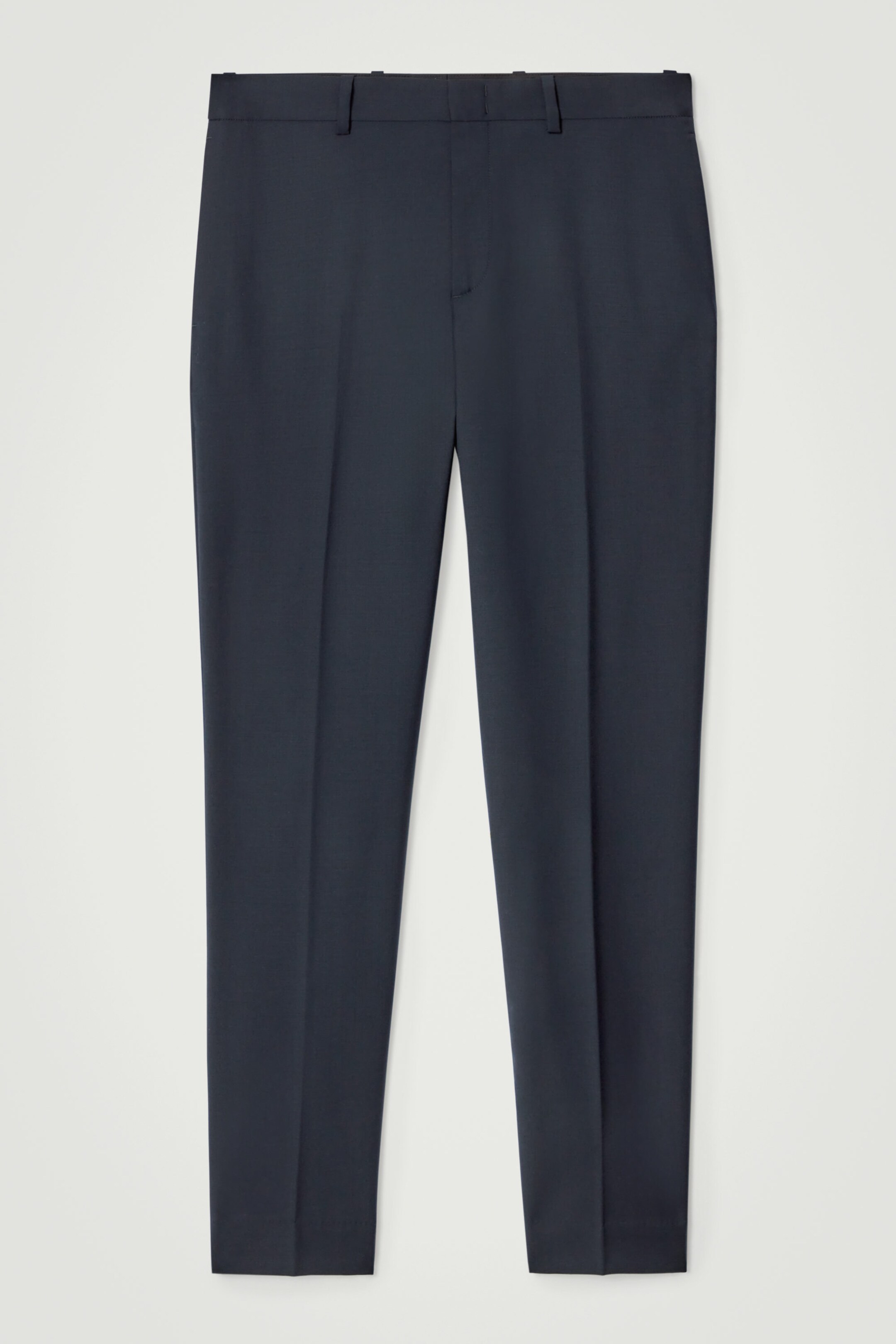 SLIM WOOL TROUSERS