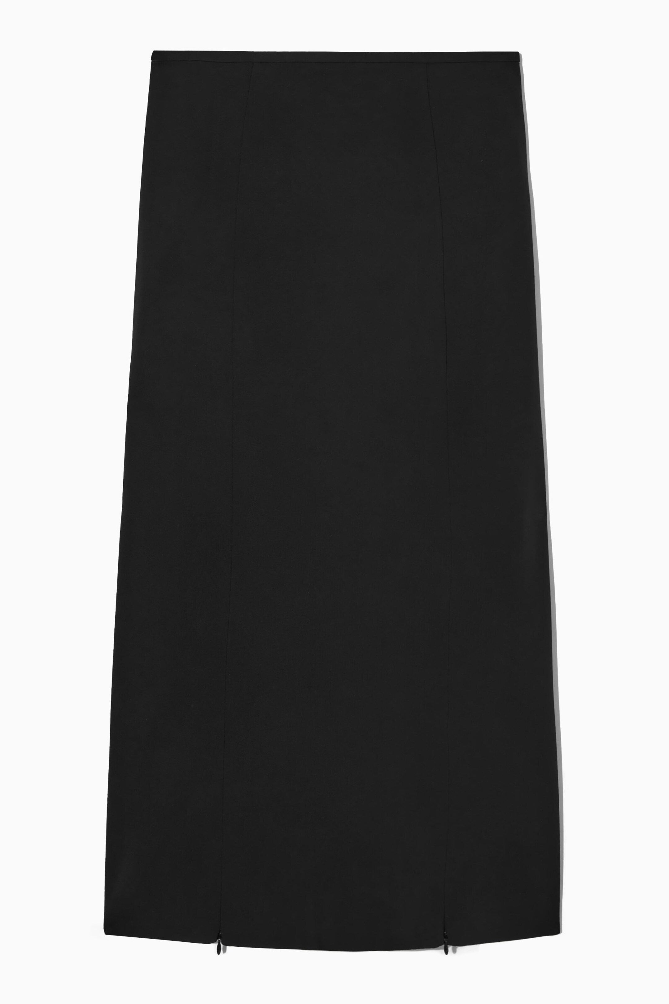 ADJUSTABLE-SLIT MIDI SKIRT