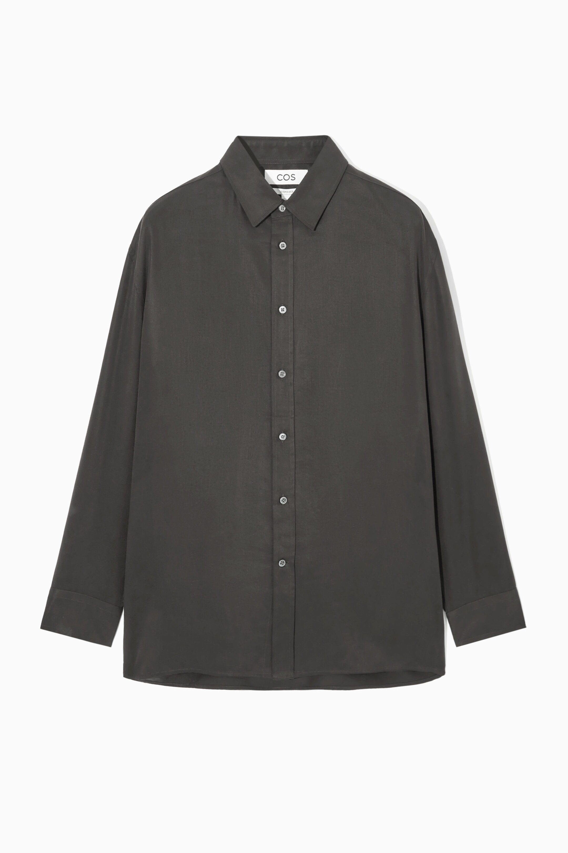 CHEMISE OVERSIZE EN SERGÉ LÉGER