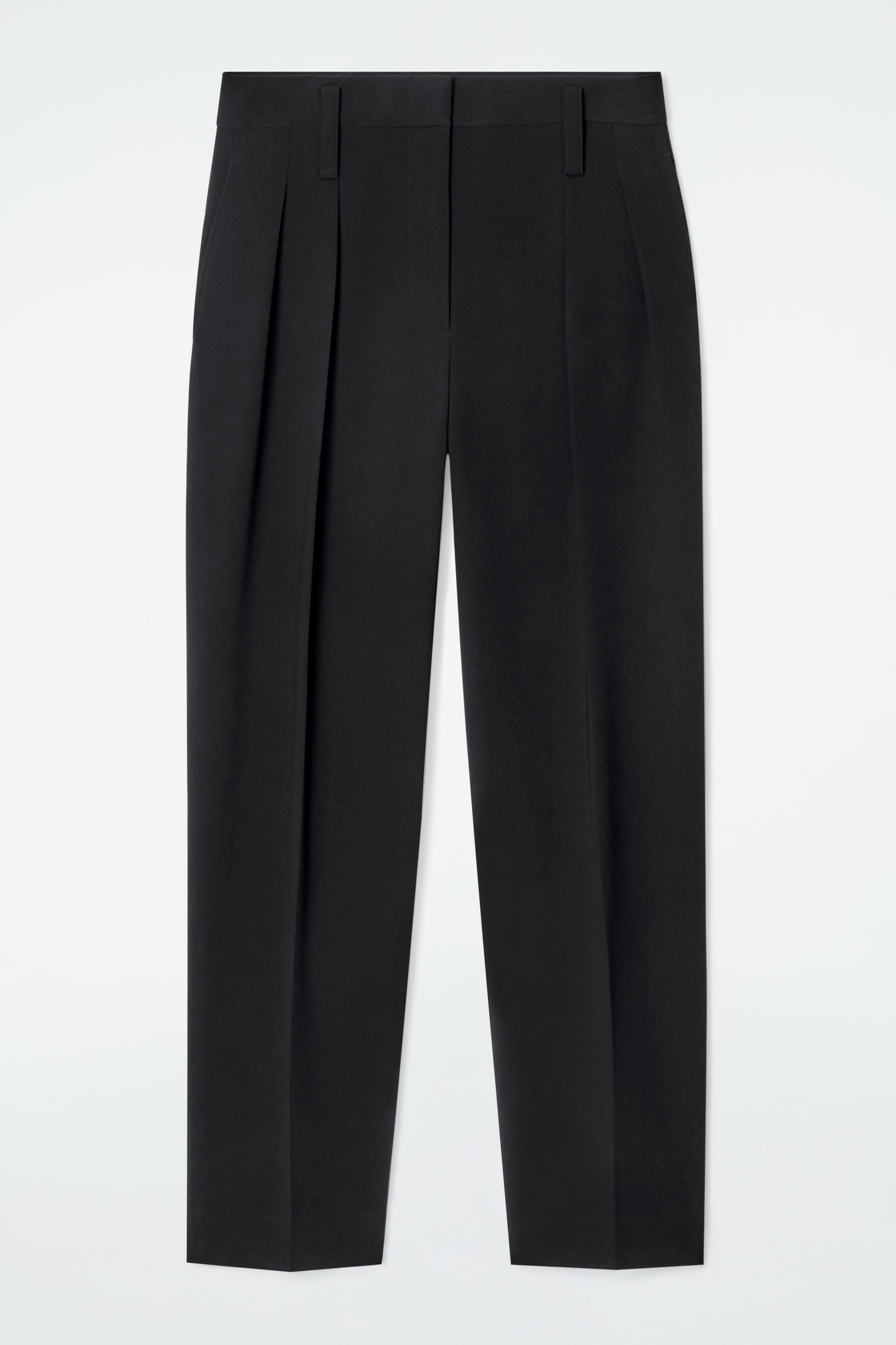 FLUID TAILORED STRAIGHT-LEG TROUSERS